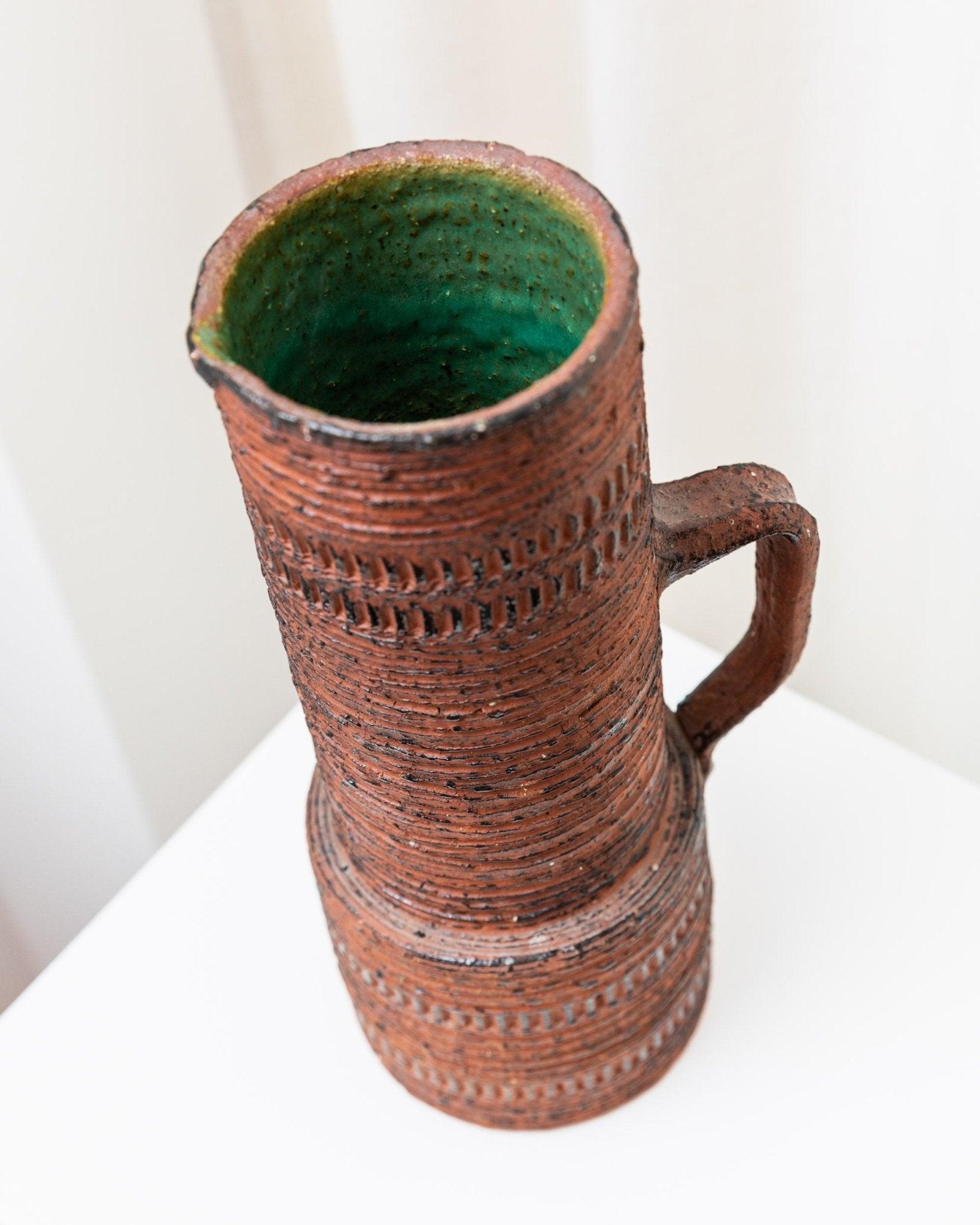 XL Brutalistische Schamotte-Vase aus der Mitte des Jahrhunderts von Spara Keramik, 1960er Jahre (20. Jahrhundert) im Angebot