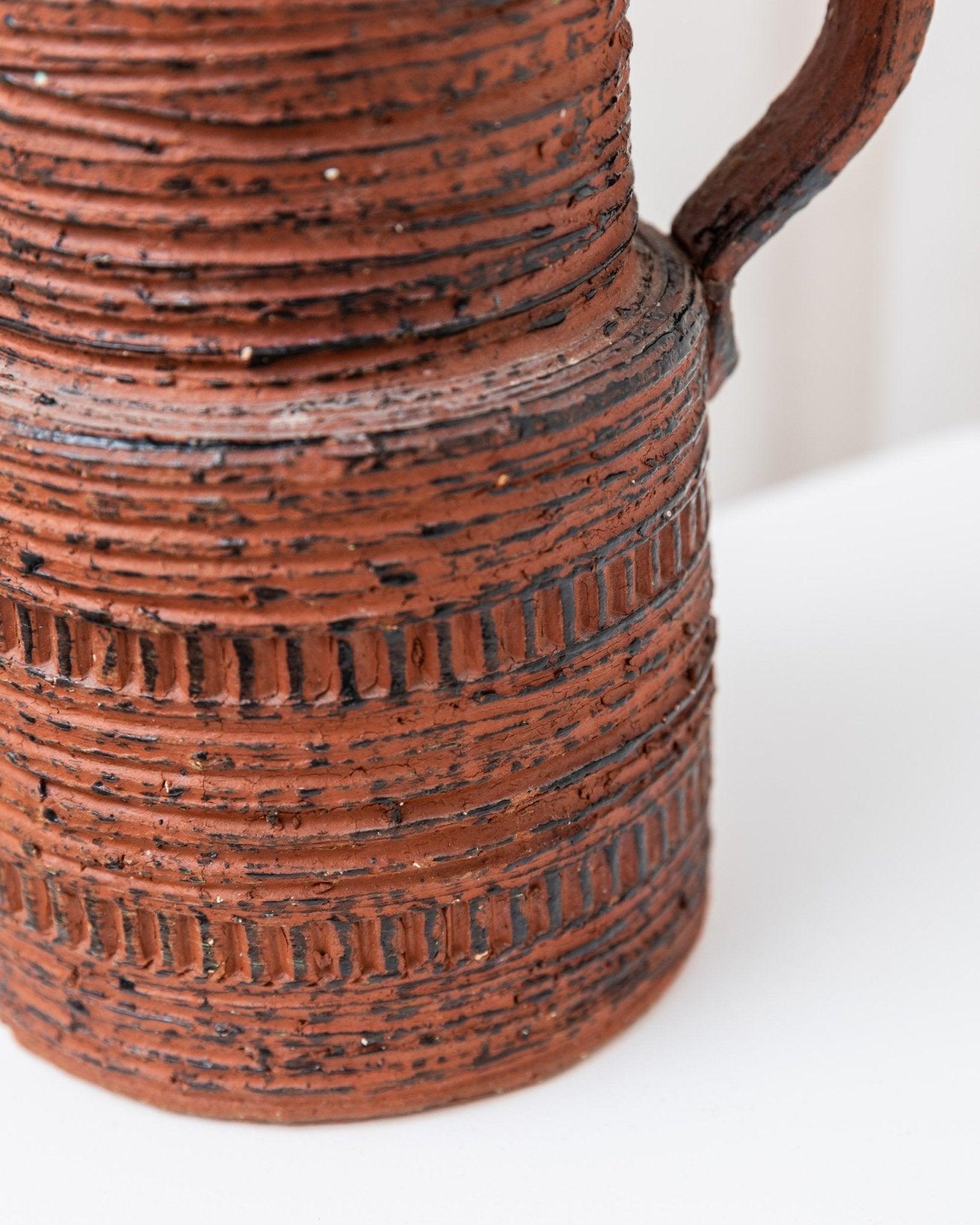 XL Brutalistische Schamotte-Vase aus der Mitte des Jahrhunderts von Spara Keramik, 1960er Jahre im Angebot 2