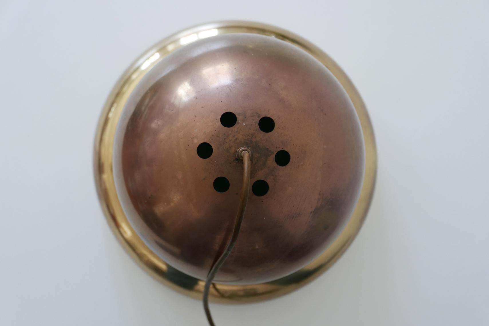 Extra Large Mid-Century Modern Brass Pendant Lamp by Bergboms, 1950s, Sweden 7