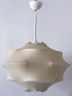 XL Mid-Century Modern Cocoon Pendant Lamp or Hanging Light by Flos Italy, 1960s
