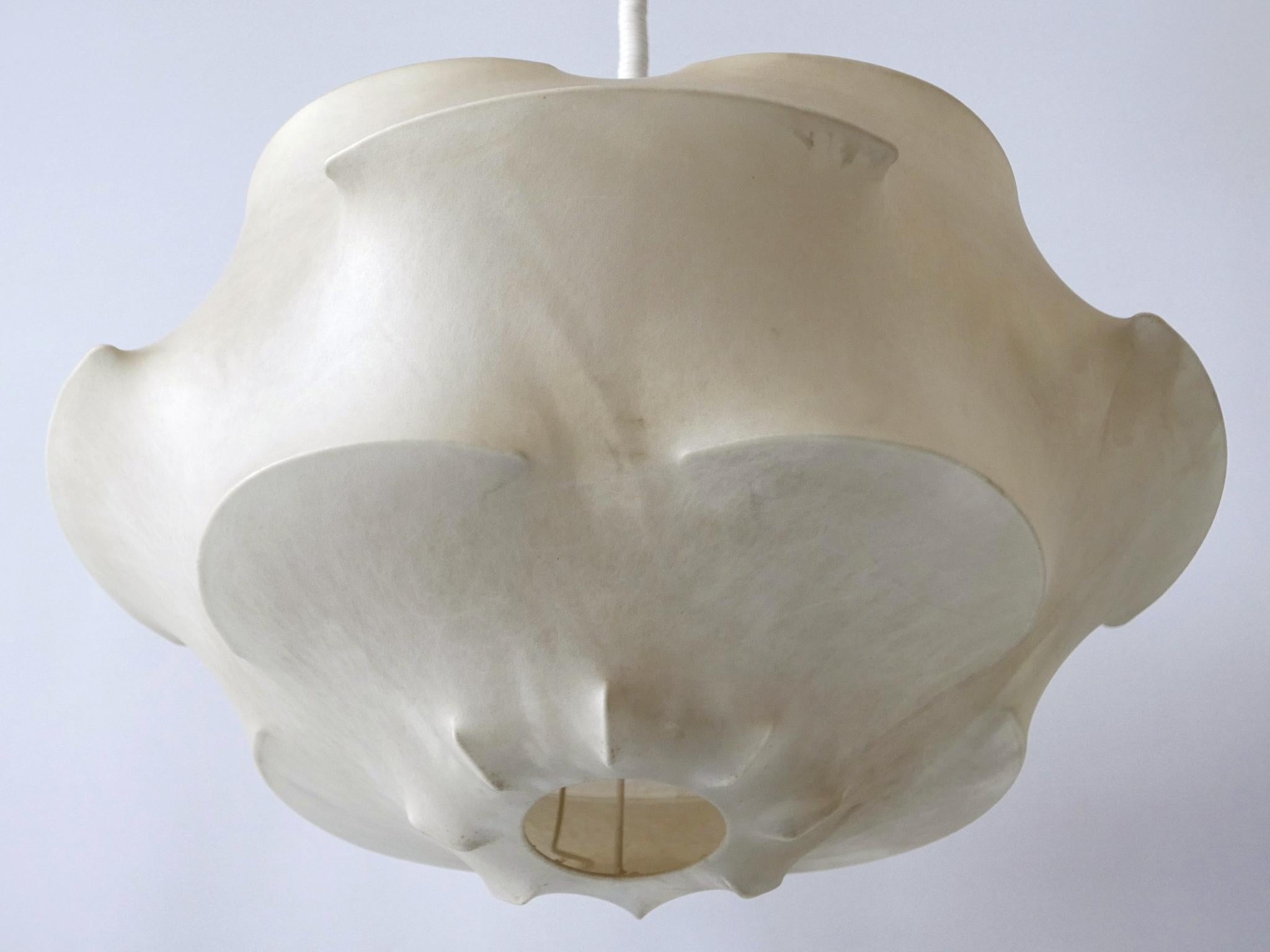 Metal XL Mid-Century Modern Cocoon Pendant Lamp or Hanging Light by Flos Italy, 1960s For Sale