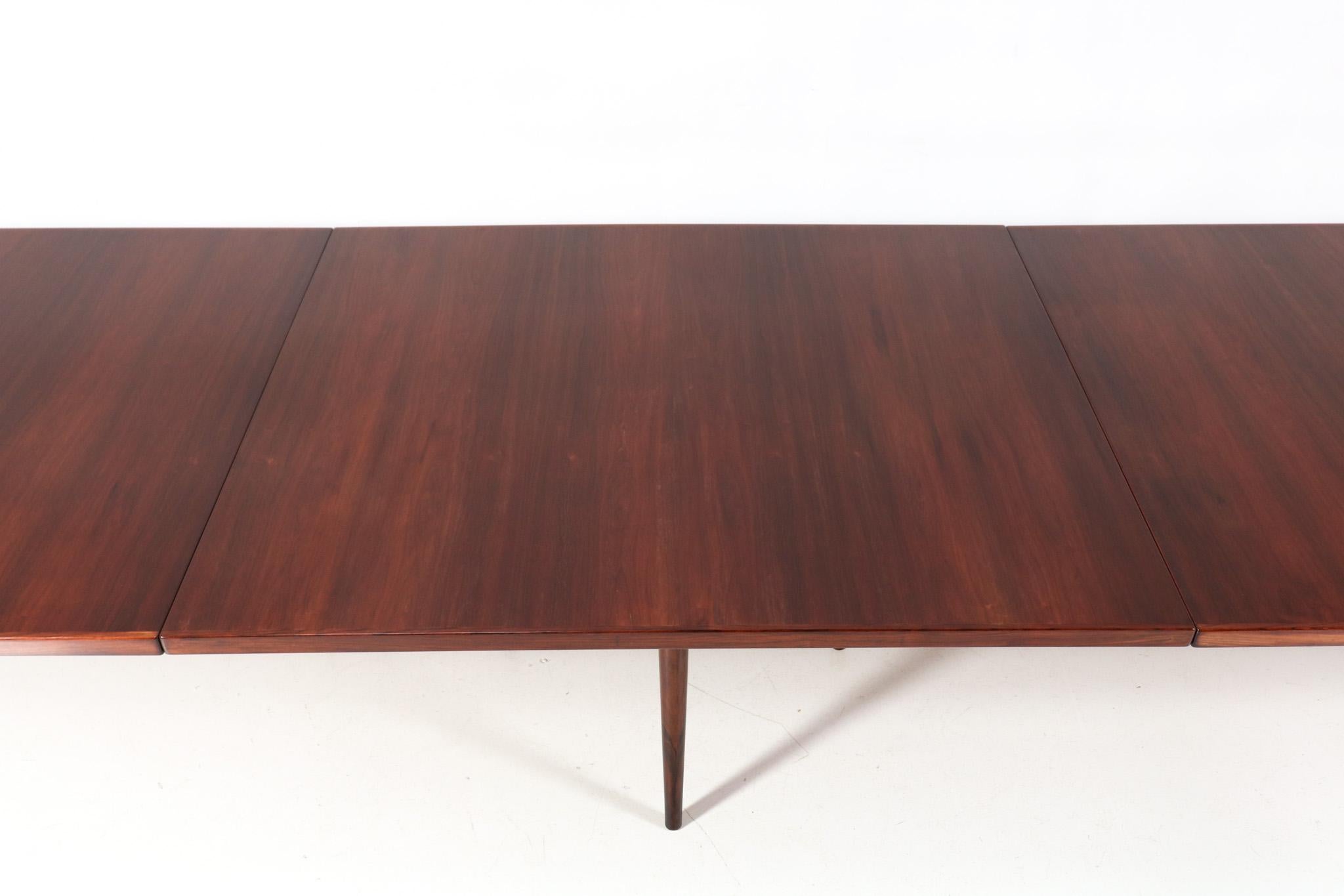 XL Mid-Century Modern Rosewood Conference Table by Arne Vodder for Sibast For Sale 6