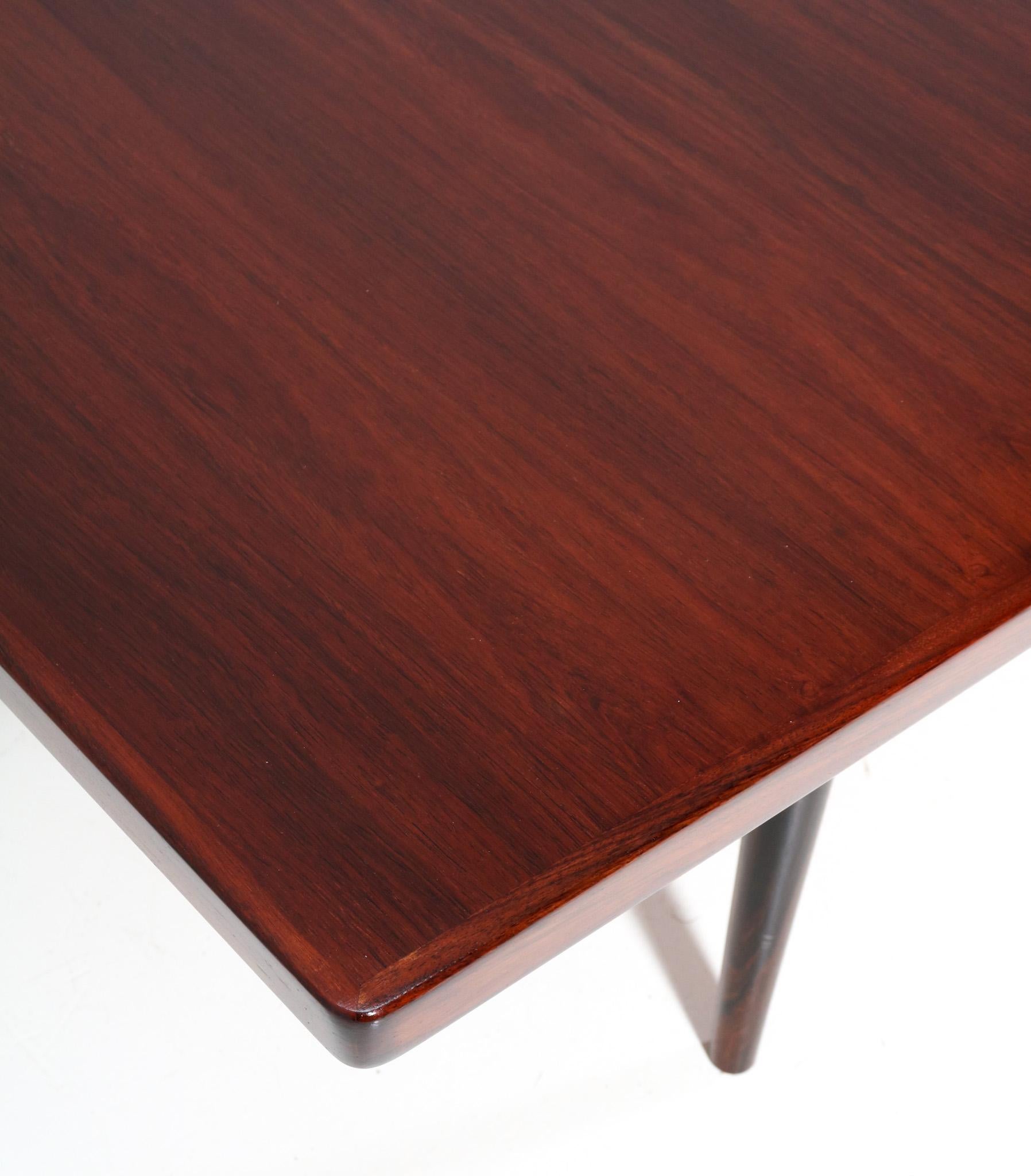 XL Mid-Century Modern Rosewood Conference Table by Arne Vodder for Sibast For Sale 4