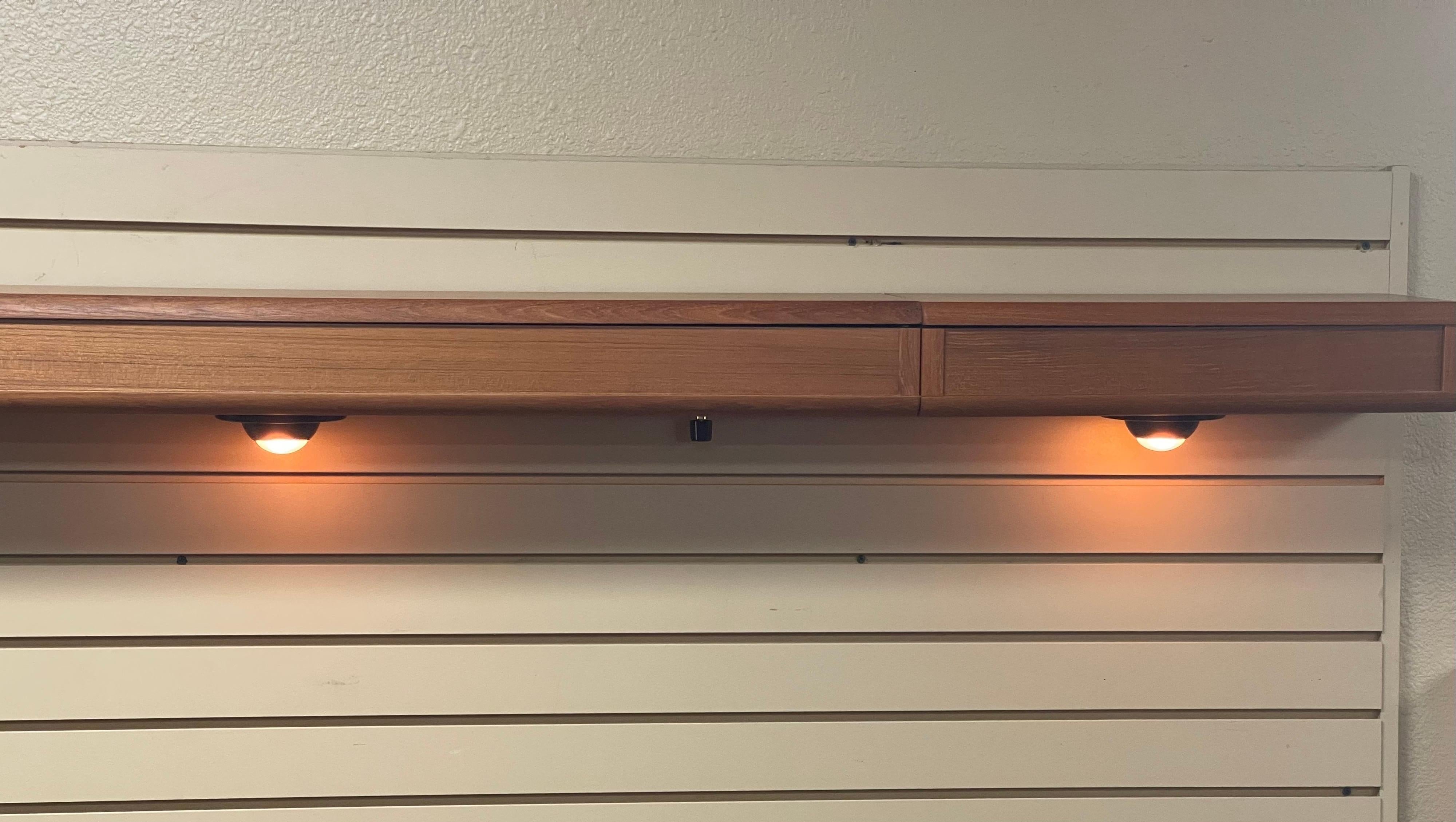 20th Century XL Mid-Century Modern Teak Light Fixture by Kristian Frederiksen for Torring For Sale