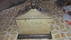 XL Baúl moderno de mediados de siglo Tessellated Coffee Table Box de Robert Marcius