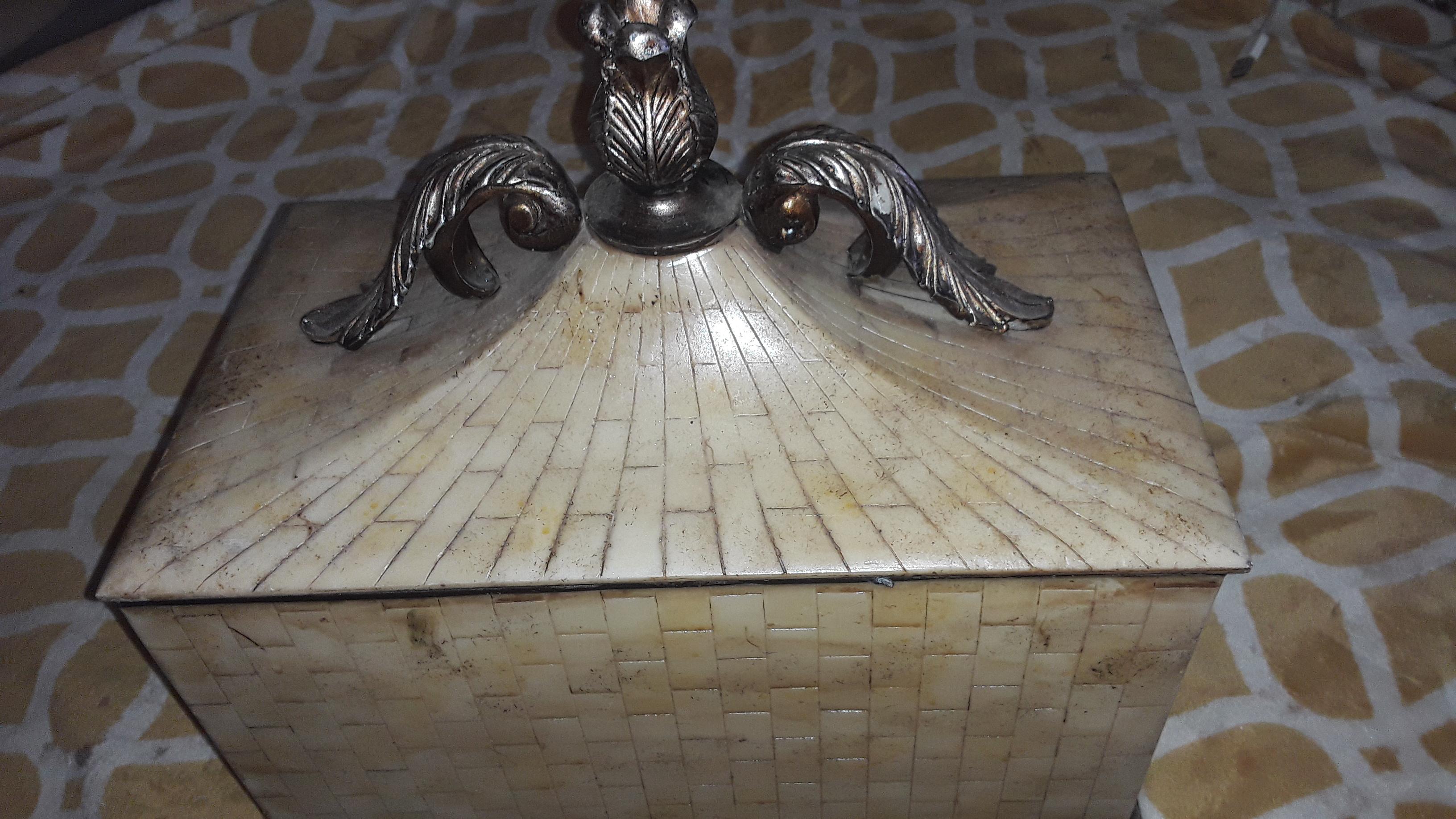 Boîte de table basse coffret tessellée XL moderne du milieu du siècle dernier par Robert Marcius en vente 2