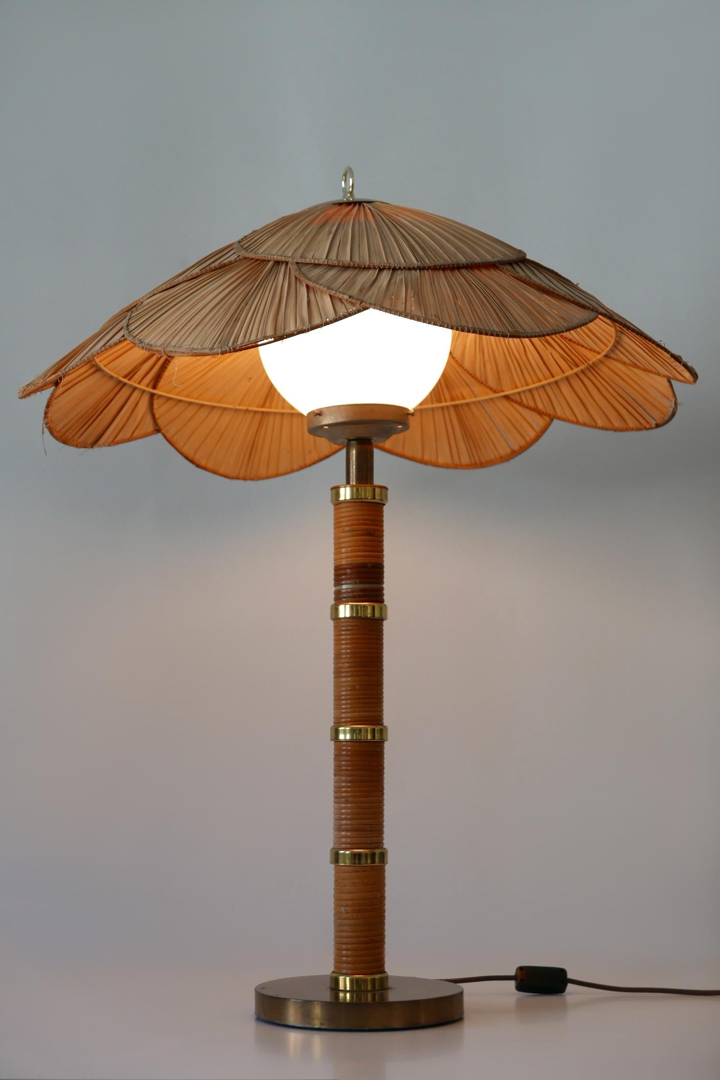 XL Mid-Century Modern Uchiwa Table Lamp or Floor Light by Miranda AB Sweden For Sale 4
