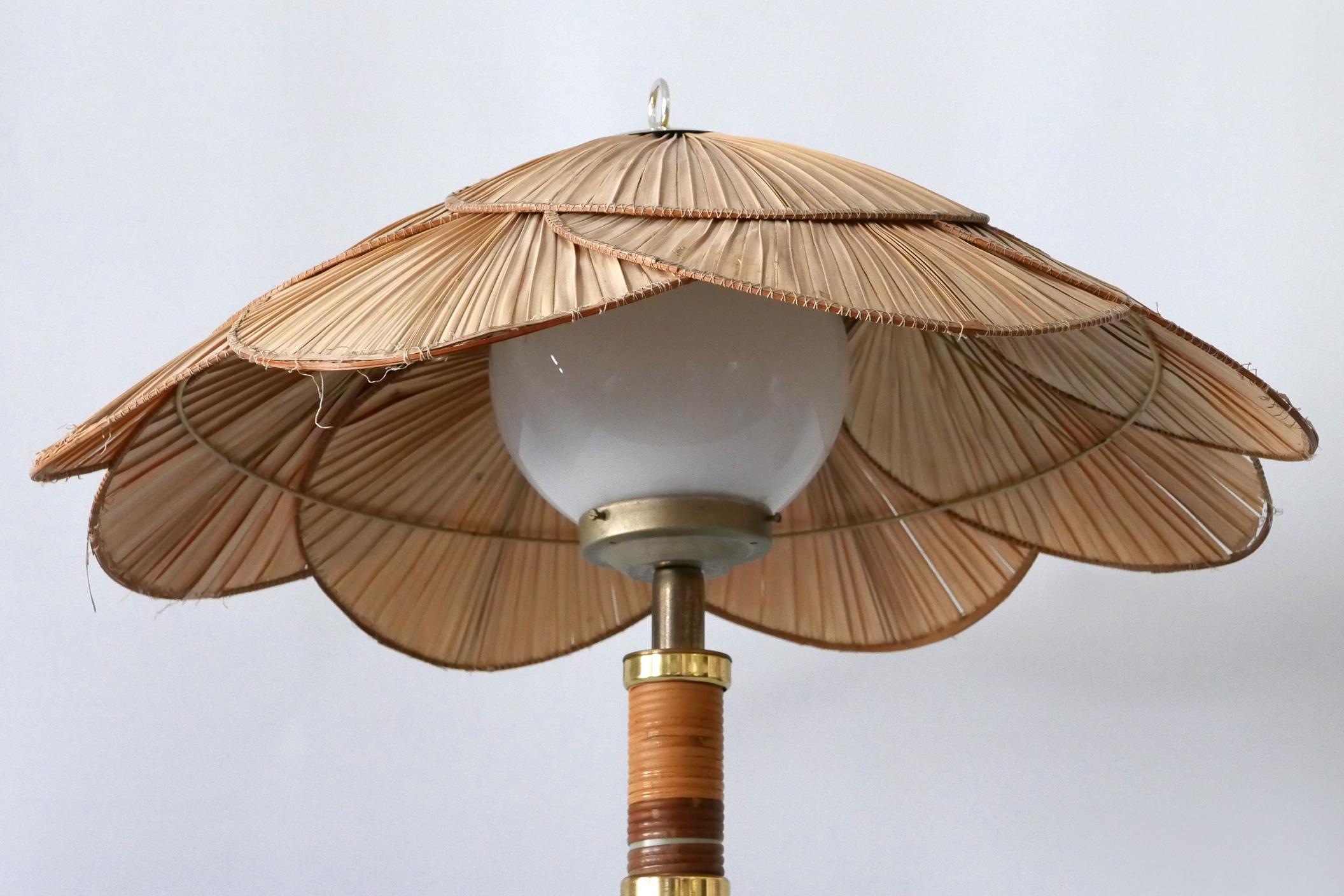 XL Mid-Century Modern Uchiwa Table Lamp or Floor Light by Miranda AB Sweden For Sale 5