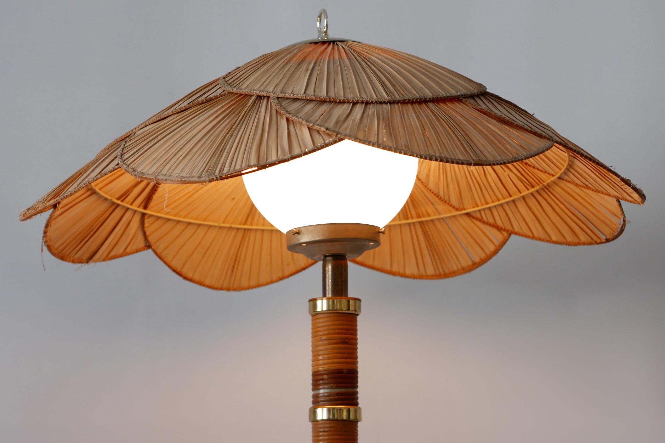 XL Mid-Century Modern Uchiwa Table Lamp or Floor Light by Miranda AB Sweden For Sale 6