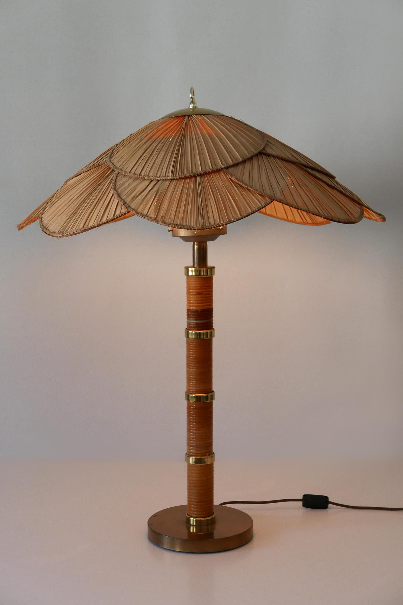 XL Mid-Century Modern Uchiwa Table Lamp or Floor Light by Miranda AB Sweden For Sale 7