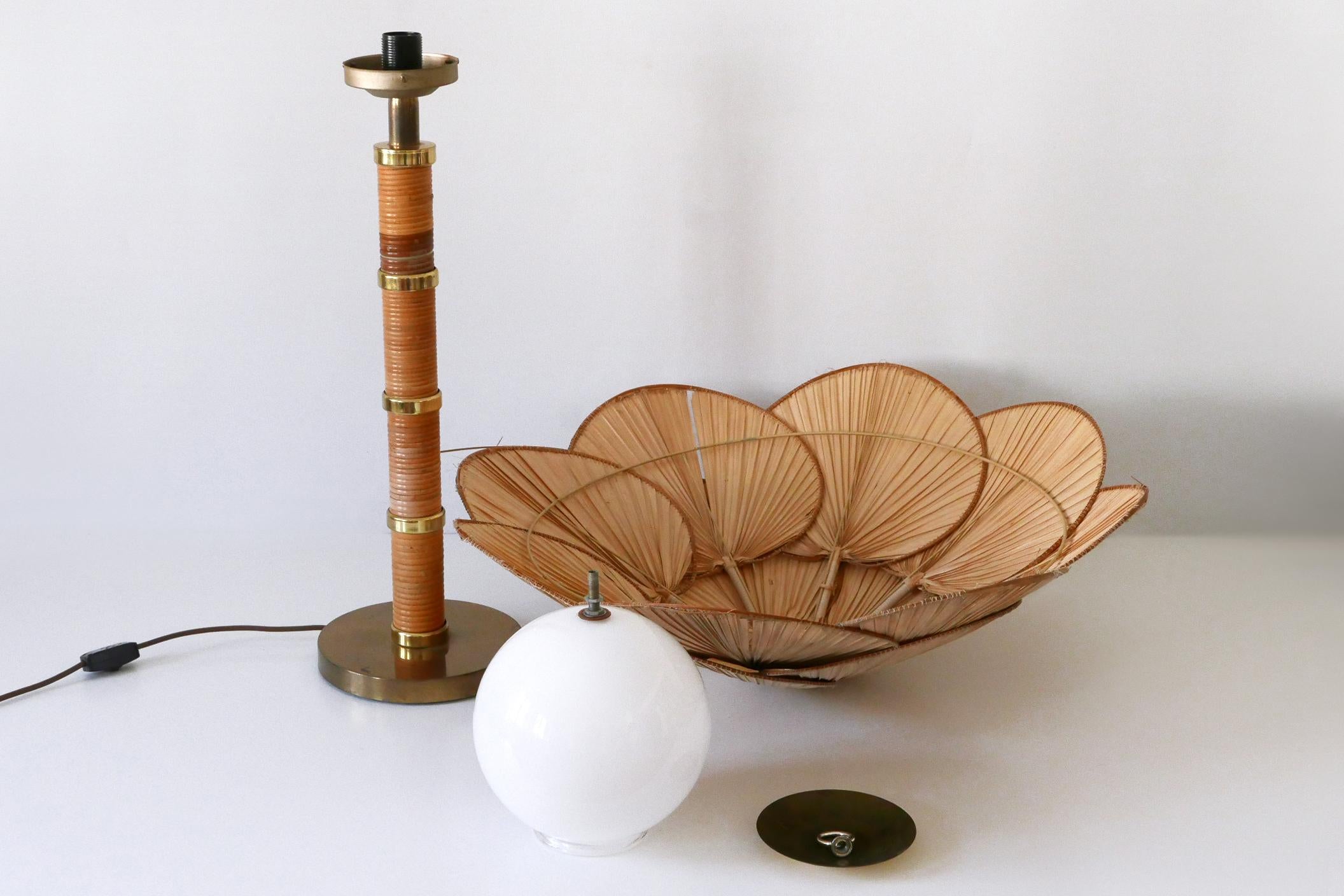 XL Mid-Century Modern Uchiwa Table Lamp or Floor Light by Miranda AB Sweden For Sale 10