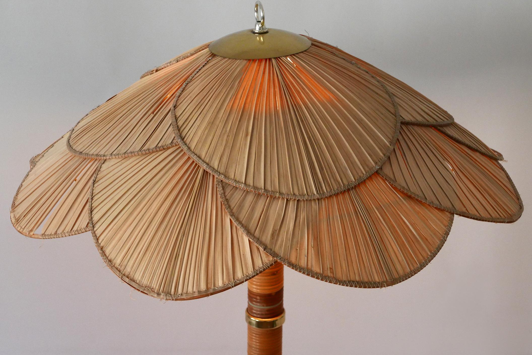 XL Mid-Century Modern Uchiwa Table Lamp or Floor Light by Miranda AB Sweden For Sale 2