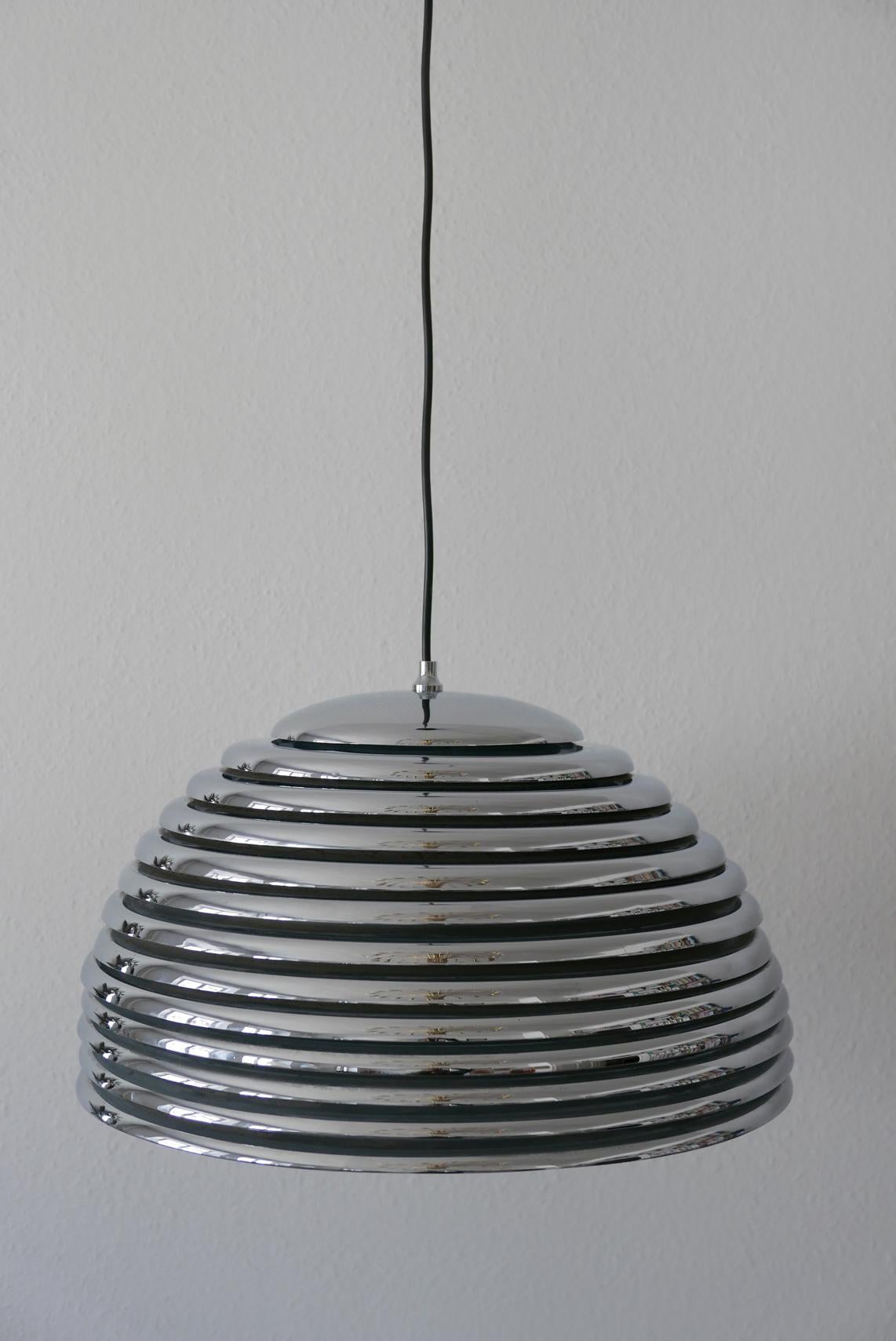 Extra Large Midcentury Saturno Pendant Lamp by Kazuo Motozawa for Staff Leuchten For Sale 4