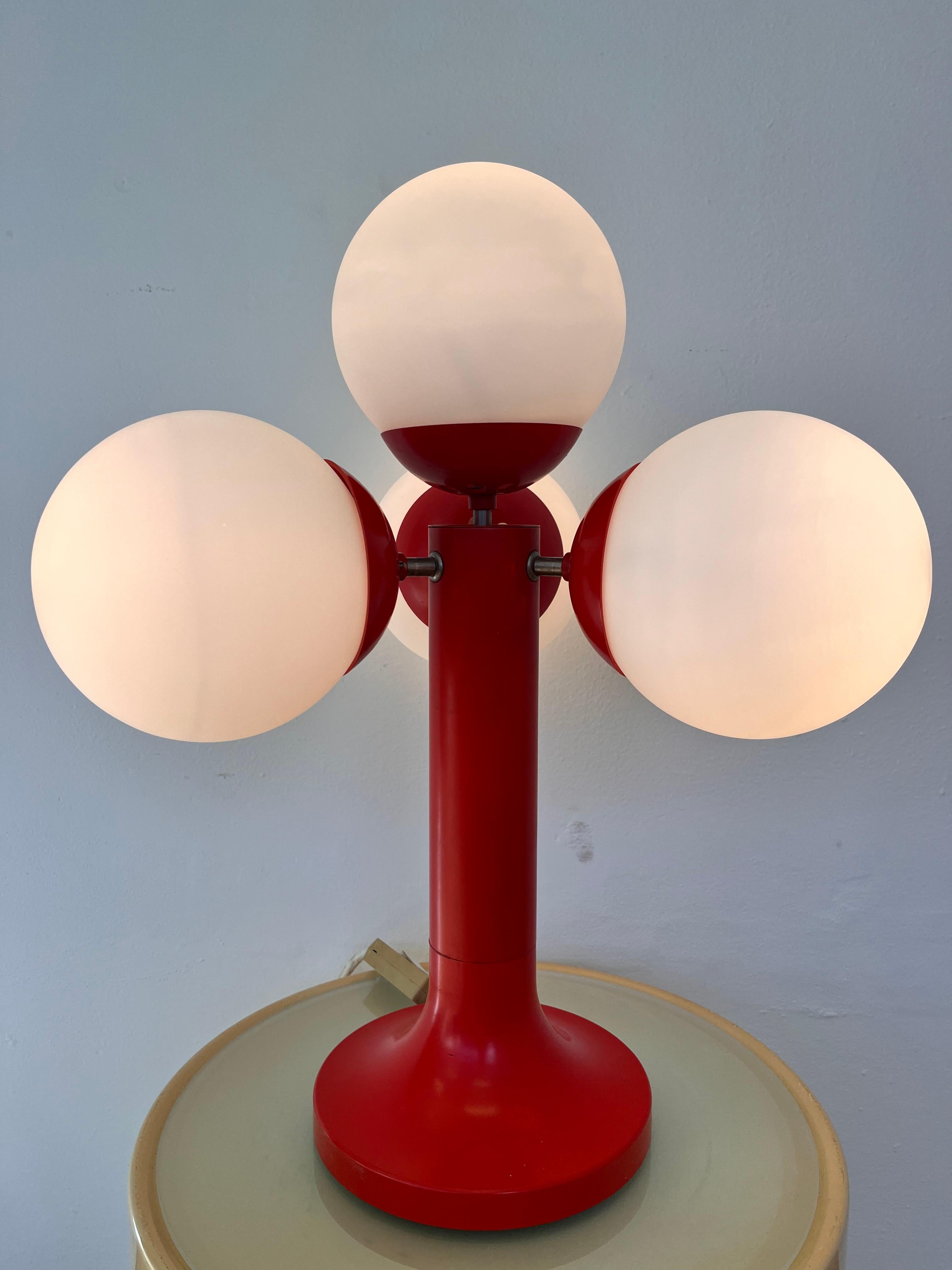 XL Midcentury Space Age Table Lamp, Sputnik or Atom, 1970s - Germany In Good Condition For Sale In Praha, CZ