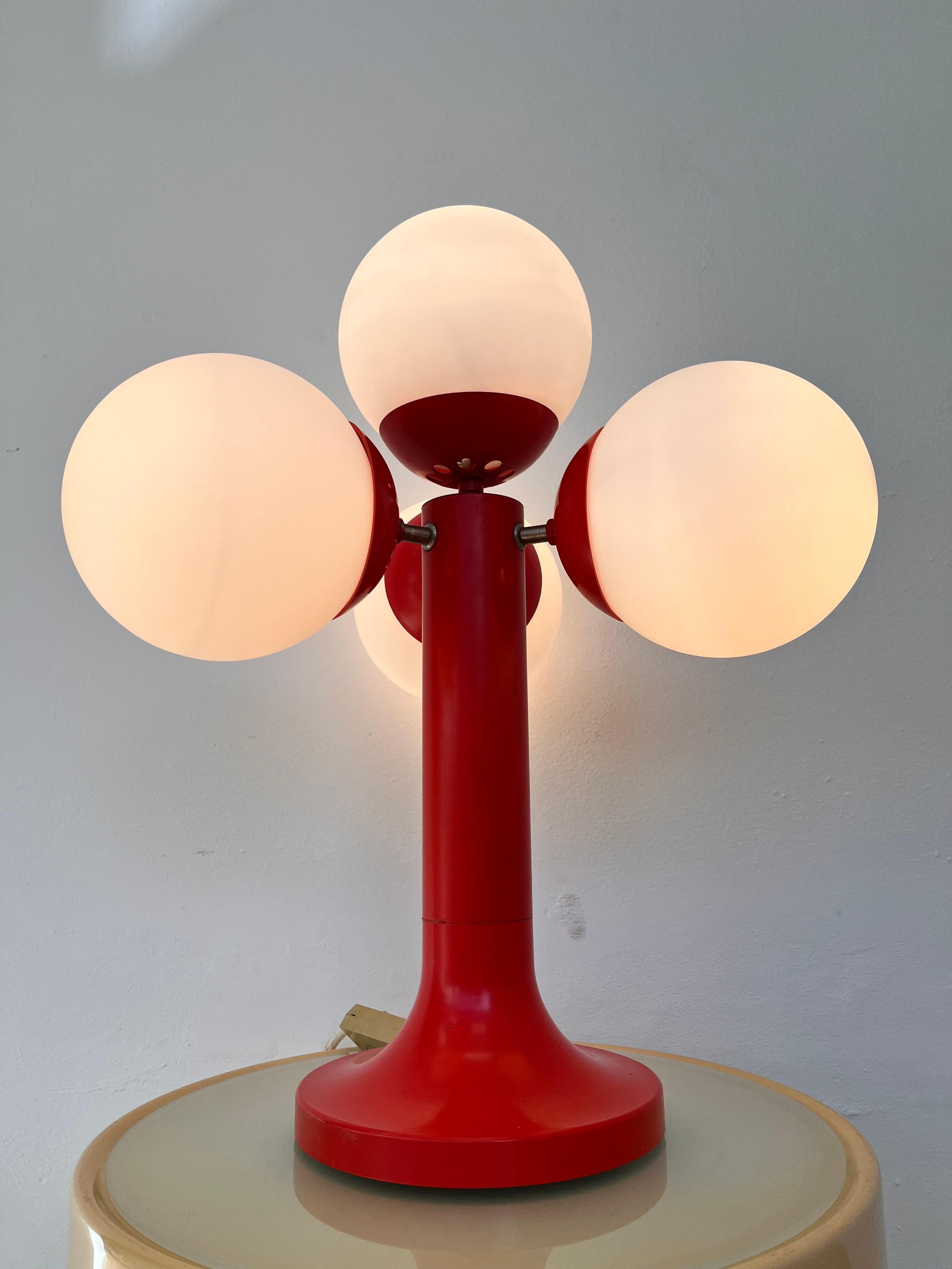 Late 20th Century XL Midcentury Space Age Table Lamp, Sputnik or Atom, 1970s - Germany For Sale