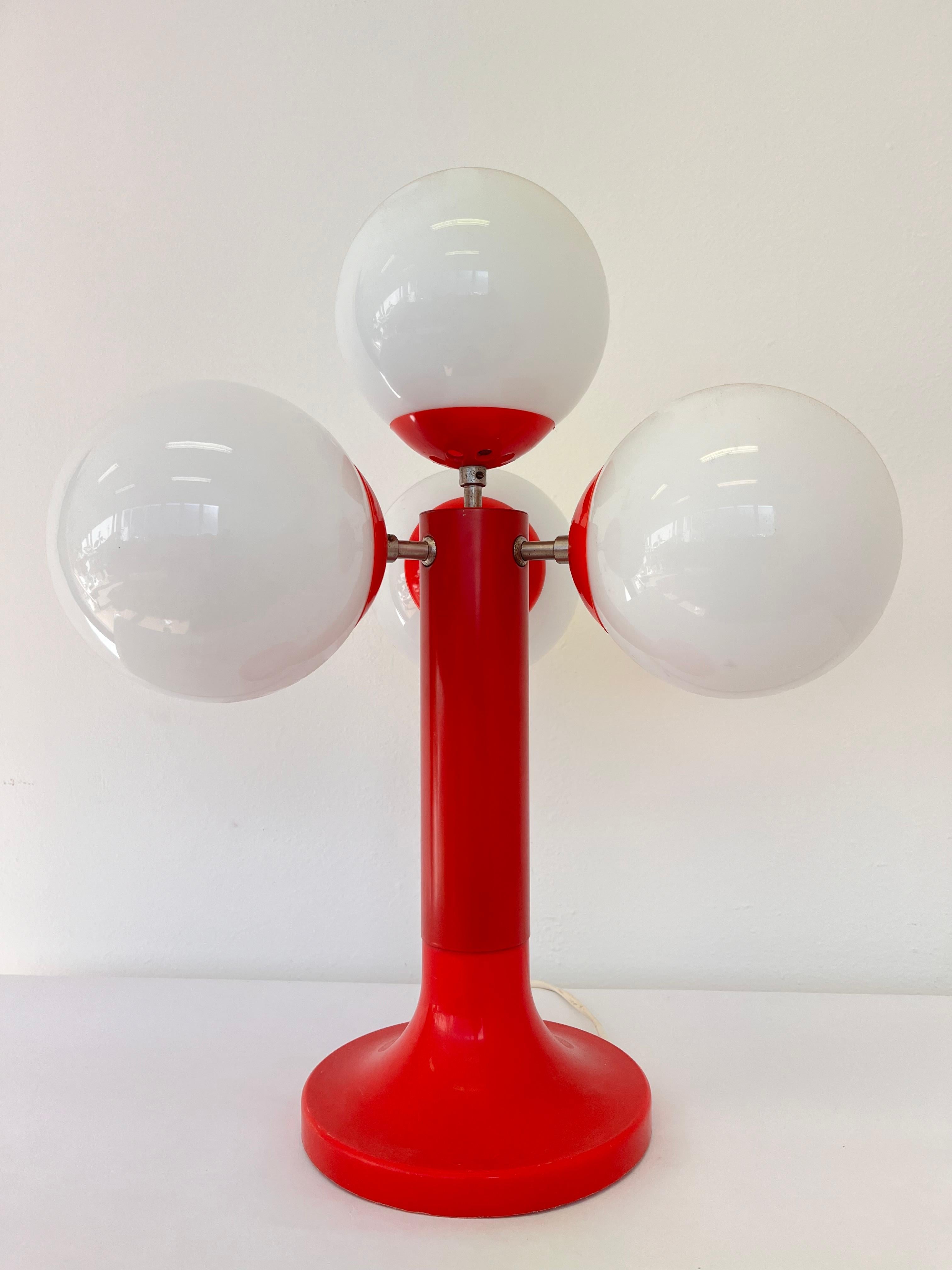 XL Midcentury Space Age Table Lamp, Sputnik or Atom, 1970s - Germany For Sale 1