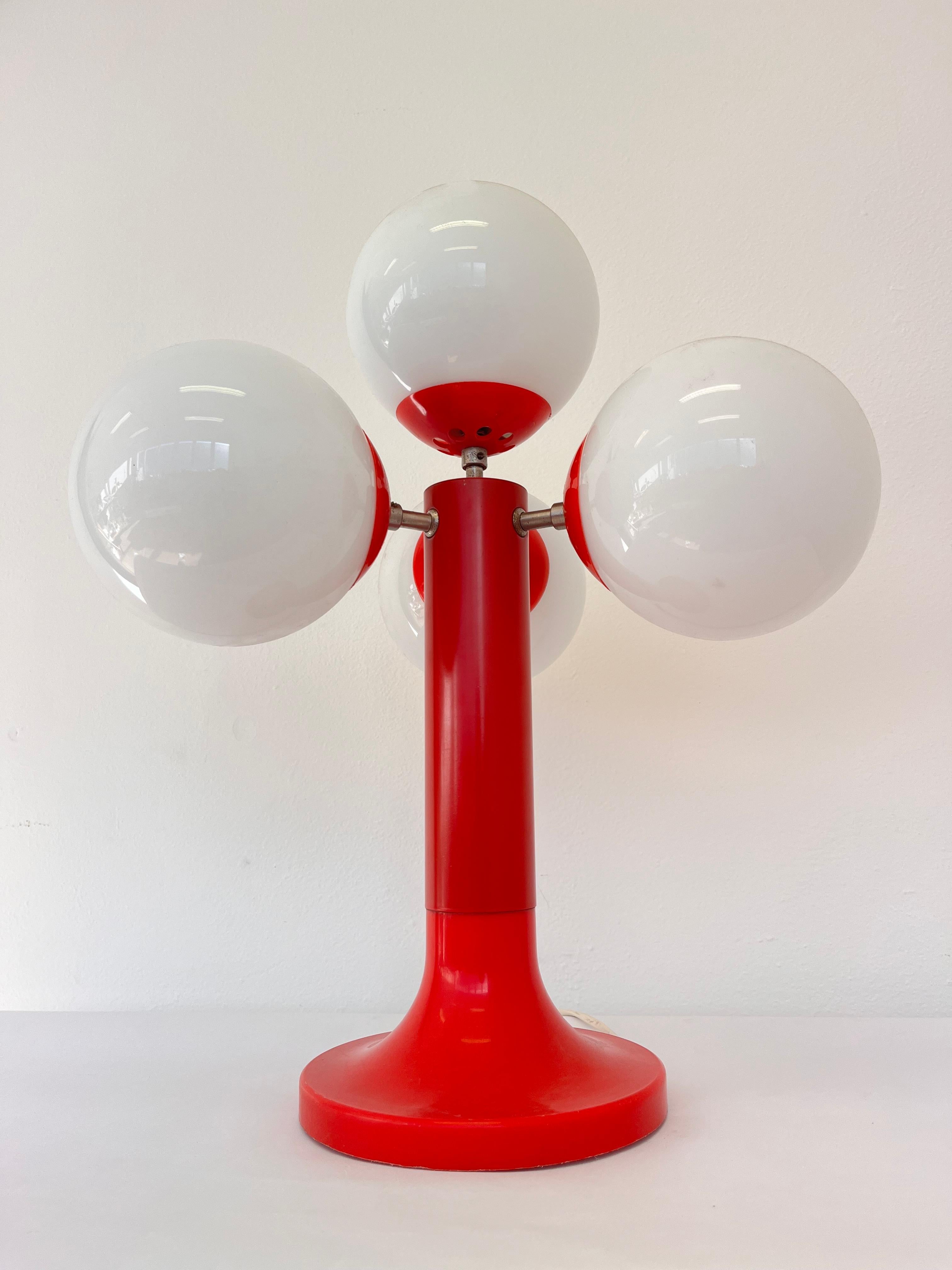 Métal Lampe de bureau XL de l'ère spatiale, Spoutnik ou Atome, 1970 - Allemagne en vente