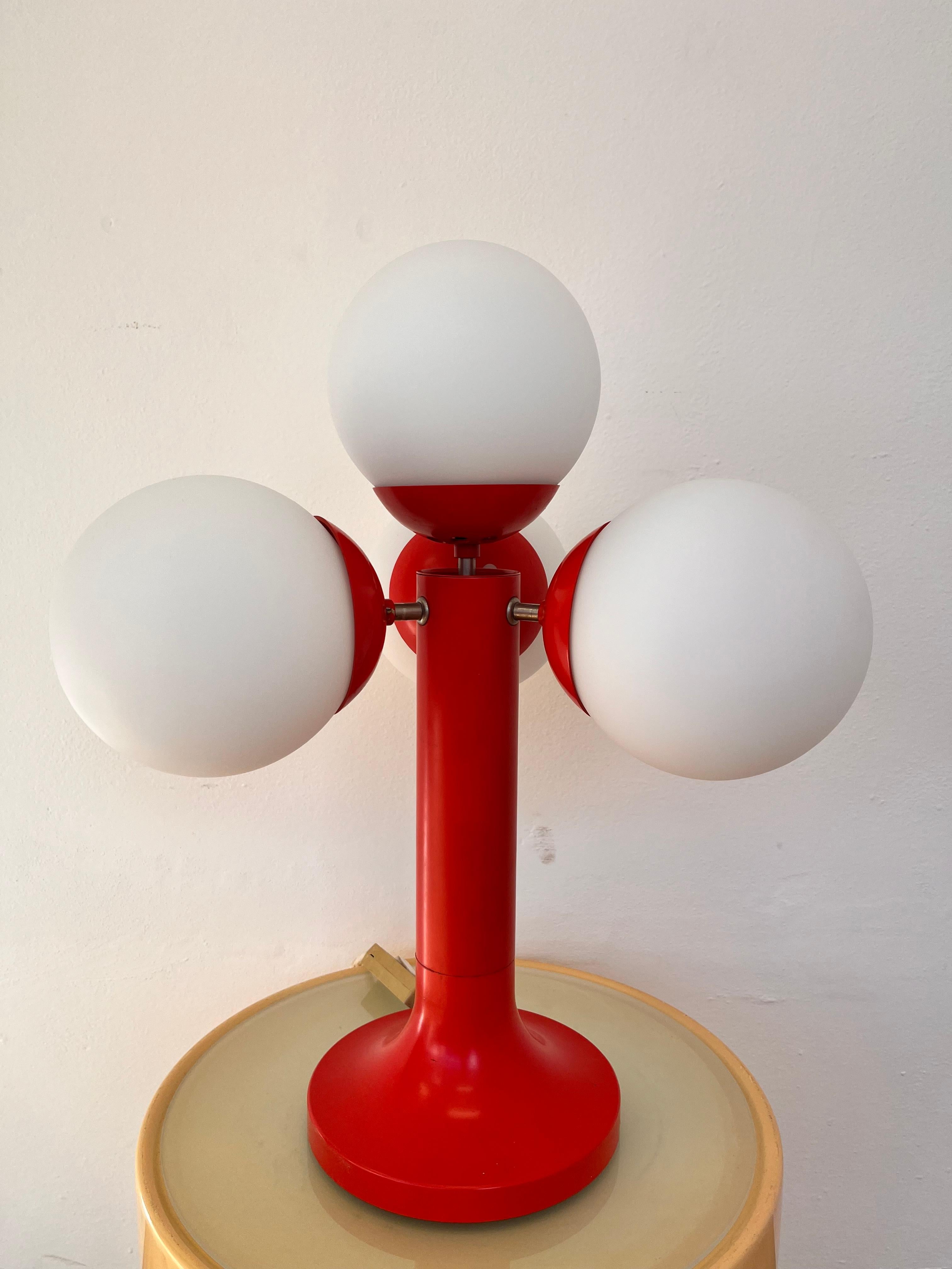 Métal Lampe de bureau XL de l'ère spatiale, Spoutnik ou Atome, 1970 - Allemagne en vente