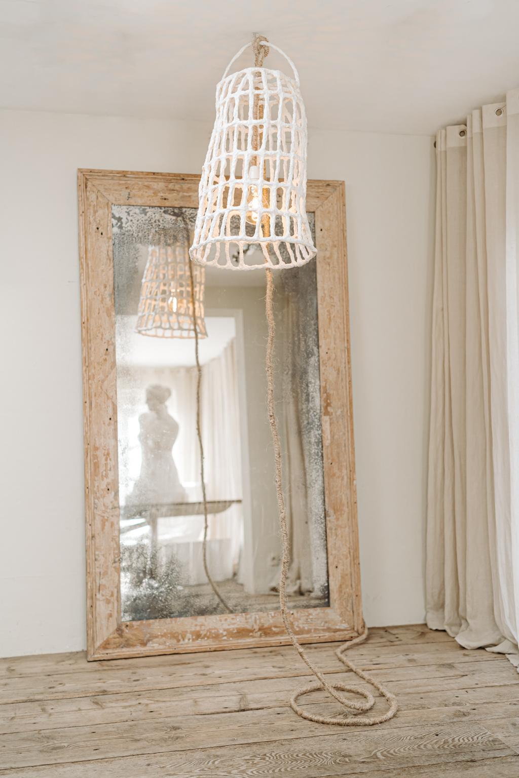 Xl Mirror with Distressed Mirror Glass 7