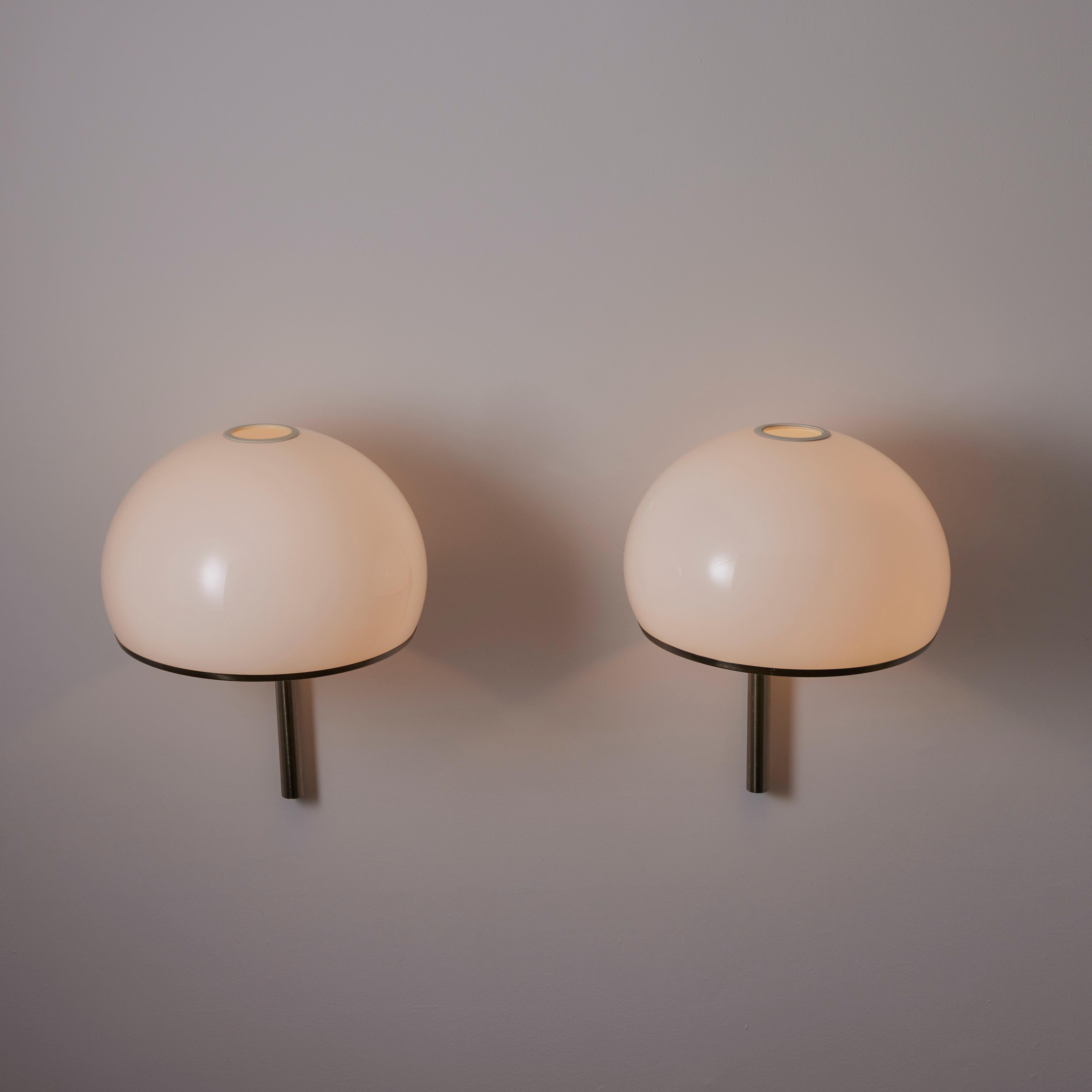 XL Mod. 252/p Sconces by Arteluce In Fair Condition For Sale In Los Angeles, CA