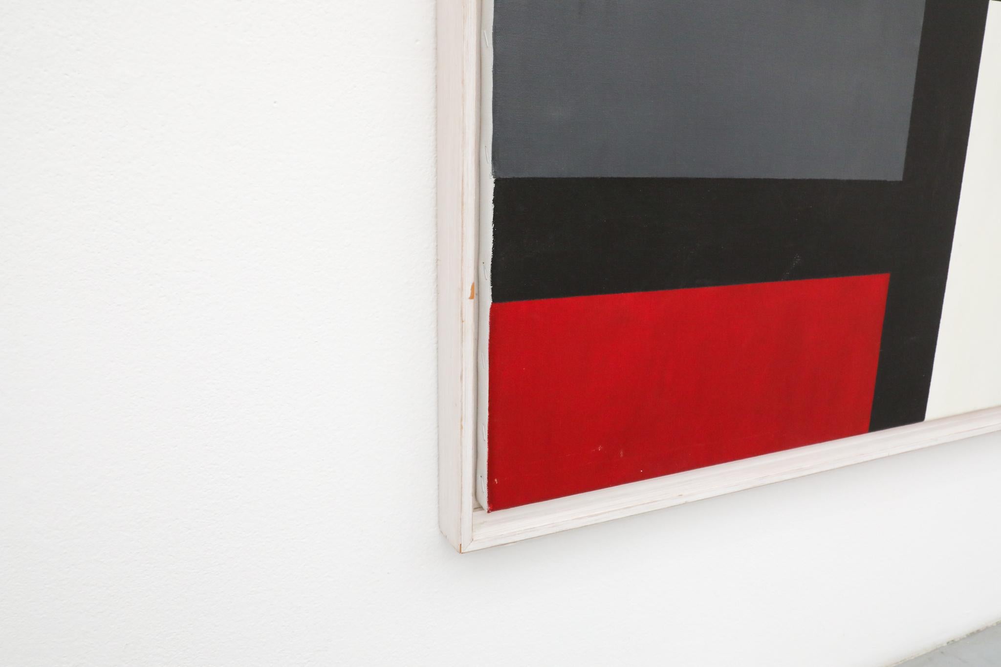 XL Mondrian Inspired Abstract Painting, 'Olympus's Roep', 2002 For Sale 8