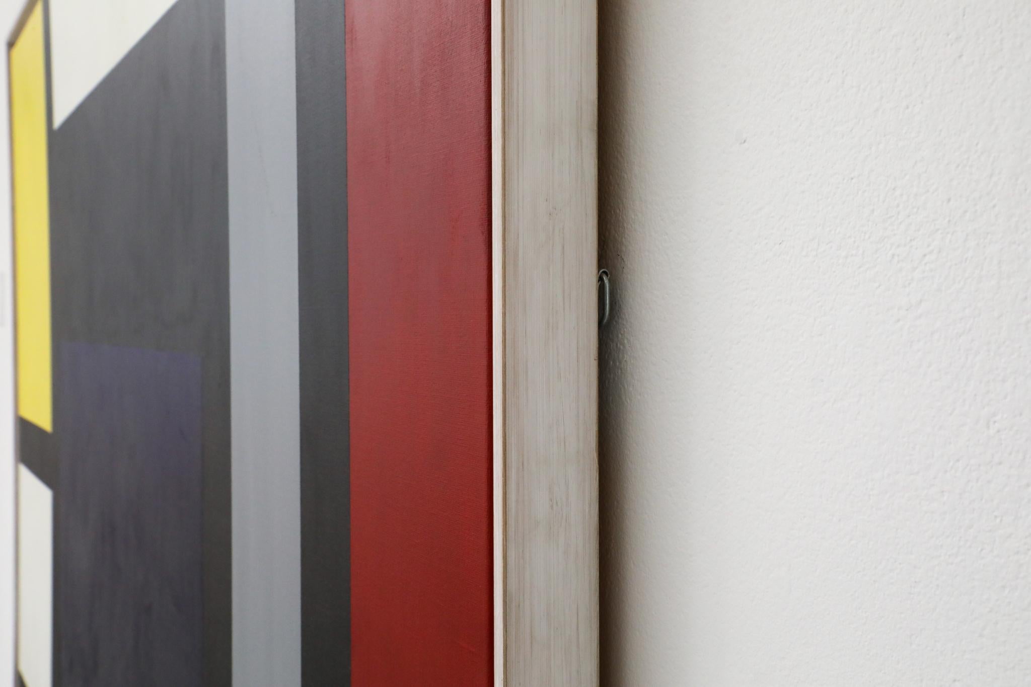 XL Mondrian Inspired Abstract Painting, 'Olympus's Roep', 2002 For Sale 9