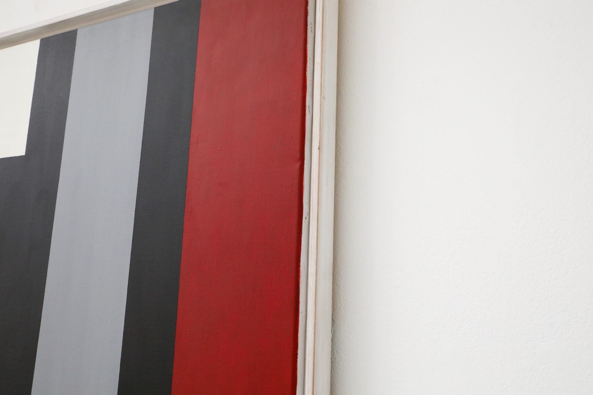 XL Mondrian Inspired Abstract Painting, 'Olympus's Roep', 2002 For Sale 1