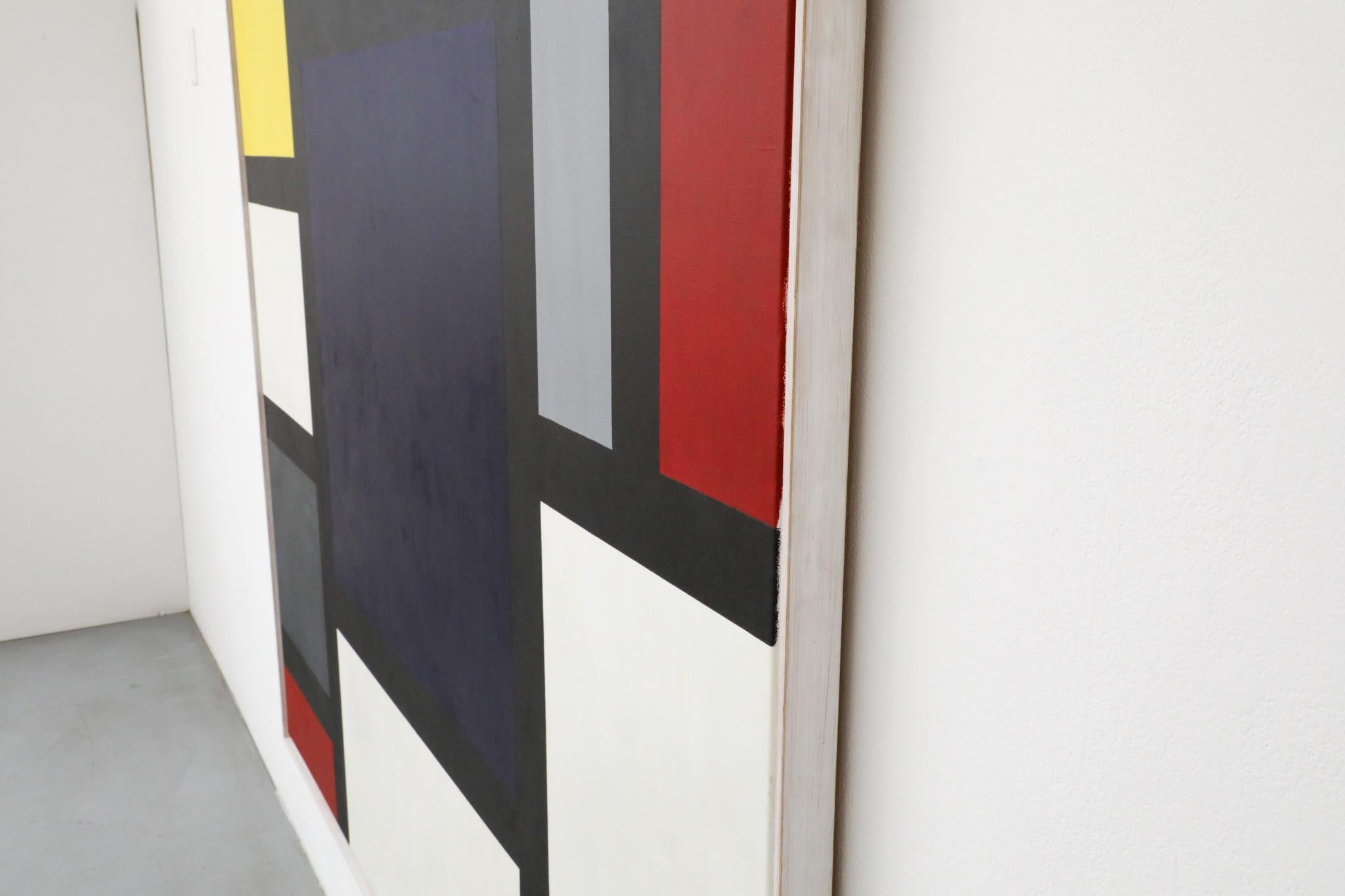 XL Mondrian Inspired Abstract Painting, 'Olympus's Roep', 2002 For Sale 2