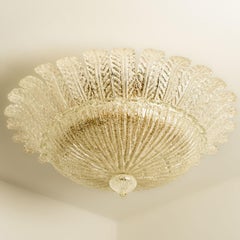 XL Murano Glass Ceiling Light in the Style of Barovier, 1970s
