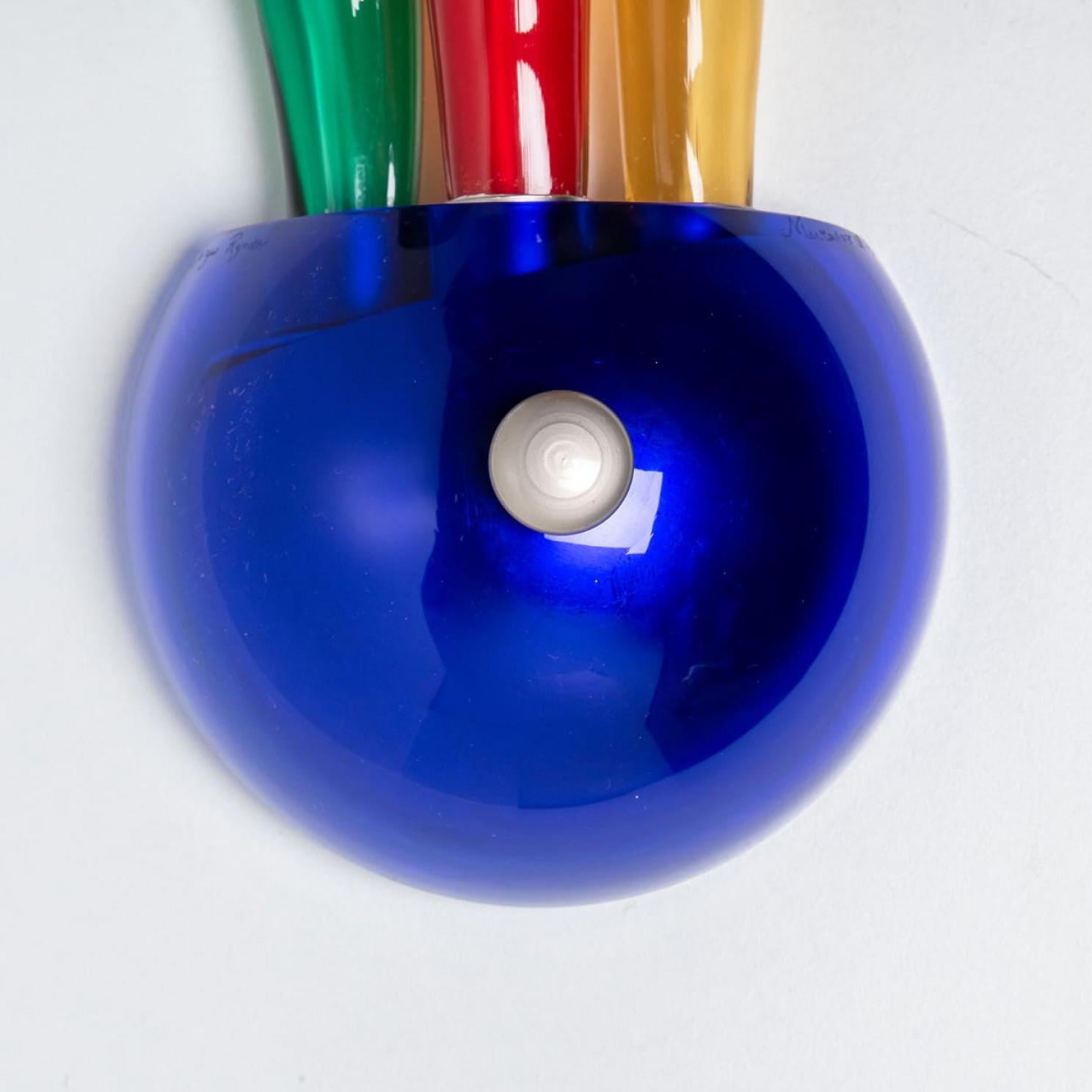 XL Muranoglas-Wandleuchte, Italien, 1980 (Postmoderne) im Angebot