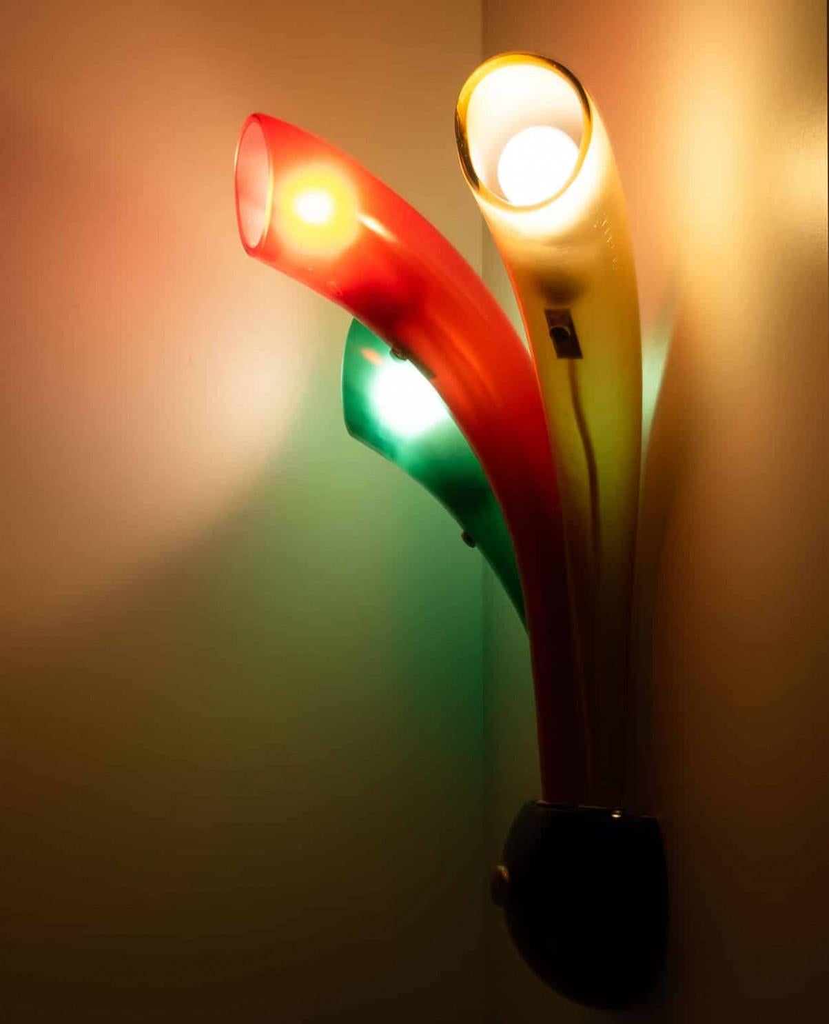XL Muranoglas-Wandleuchte, Italien, 1980 im Angebot 2