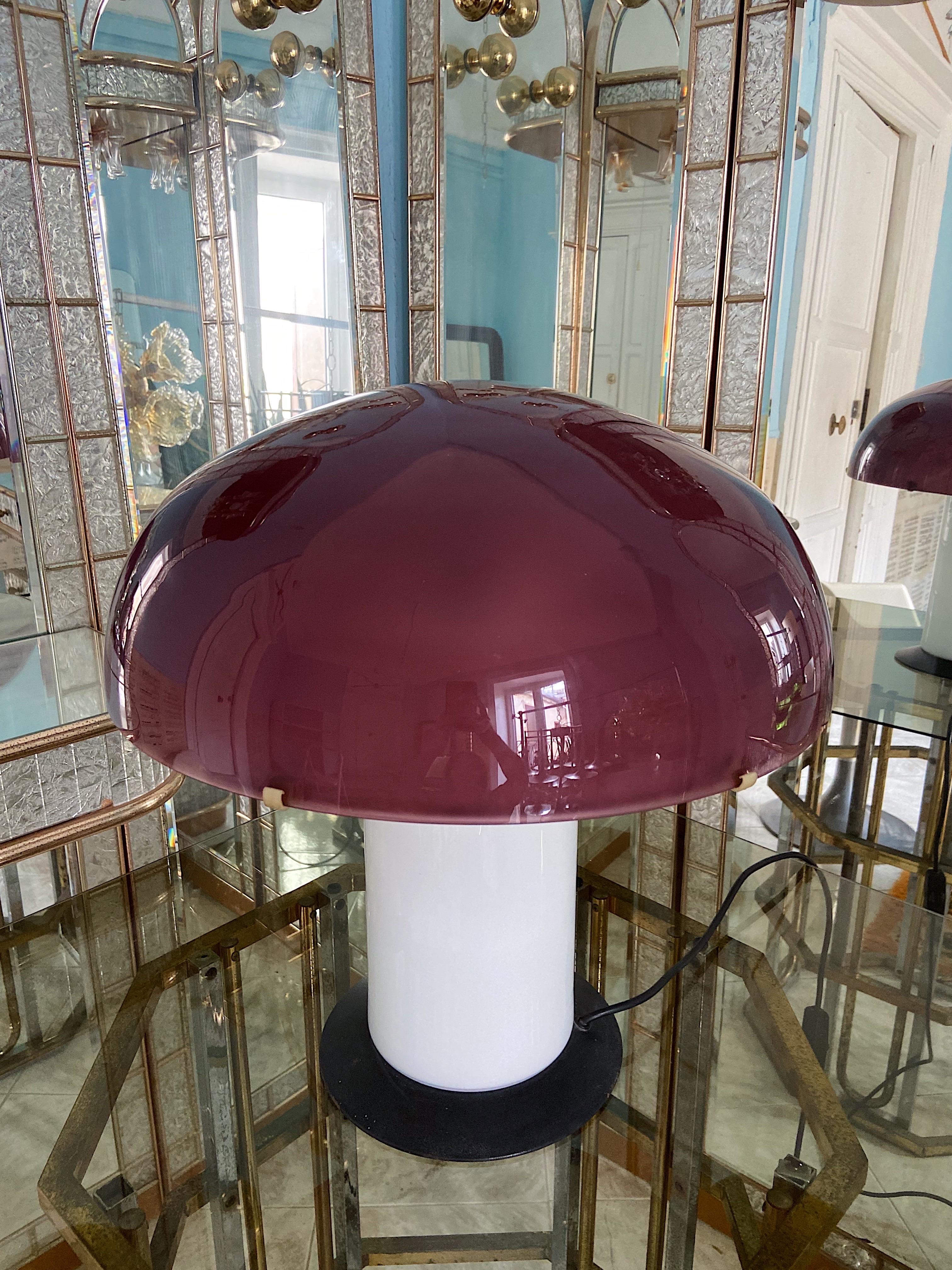 Xl Murano Mushroom Table Lamp Designed by Federico De Majo In Good Condition In Palermo, PA