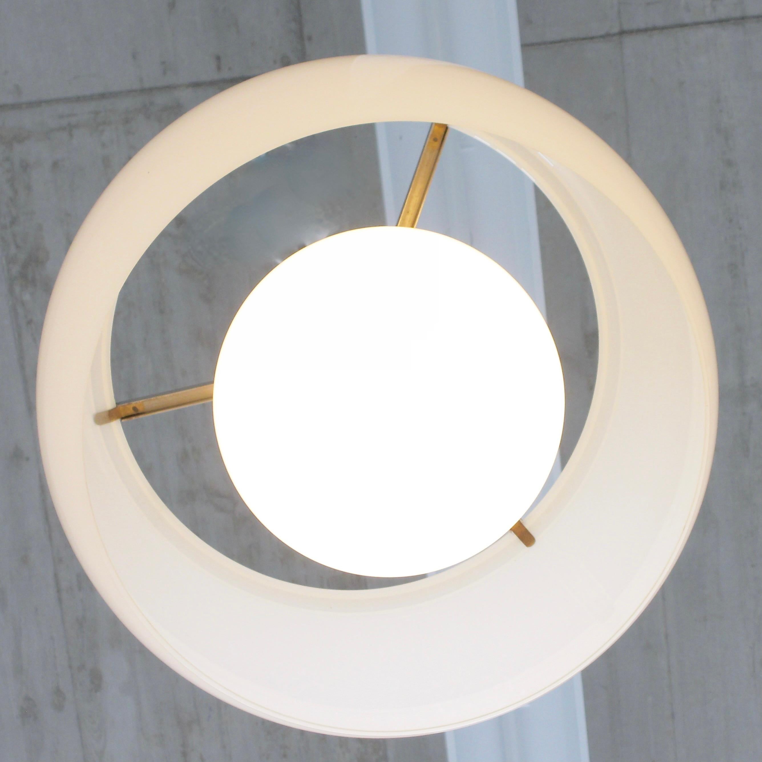 Mid-20th Century XL Omega Hanging Lamp by Vico Magistretti, 1962