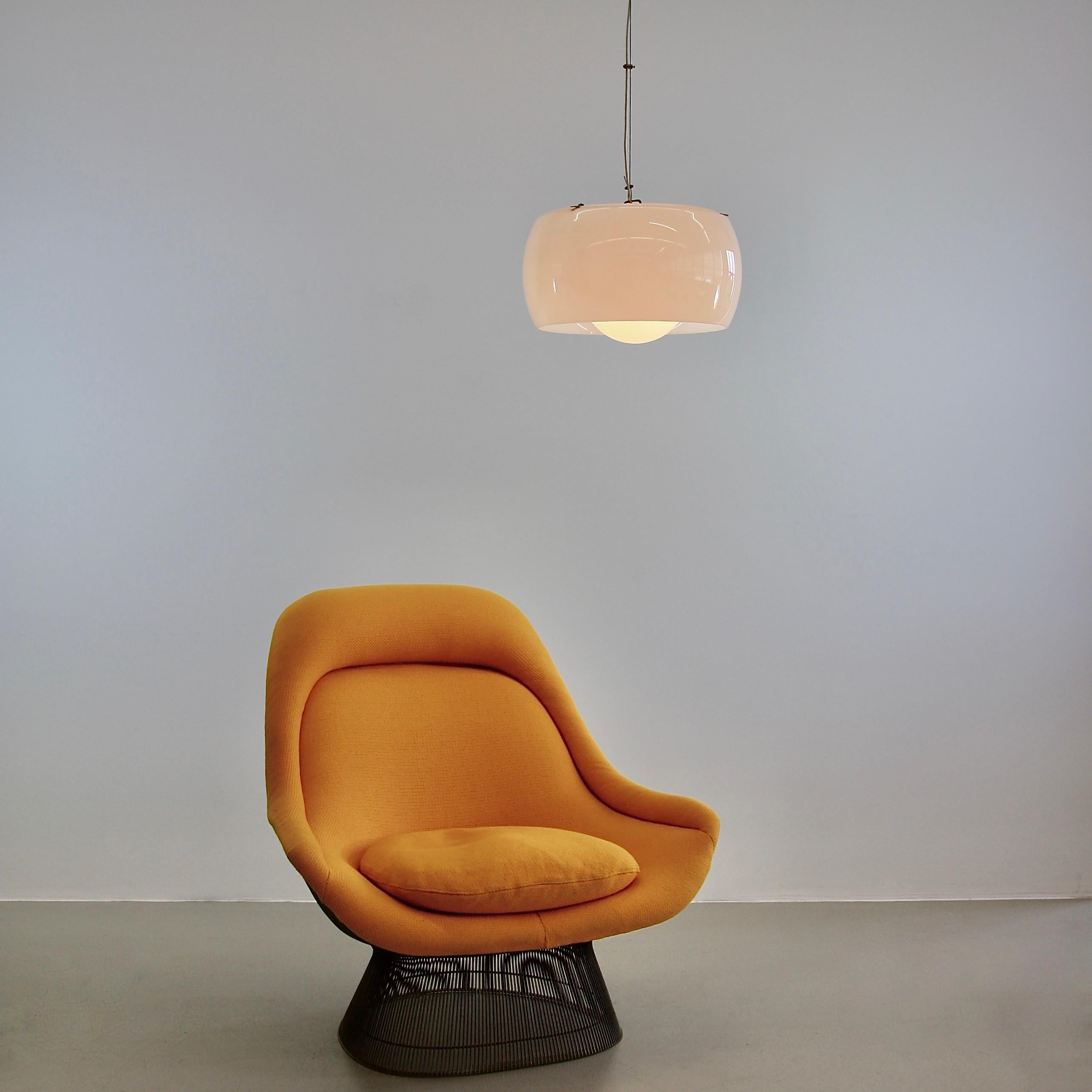 Glass Xl Omega Hanging Lamp by Vico Magistretti, 1962