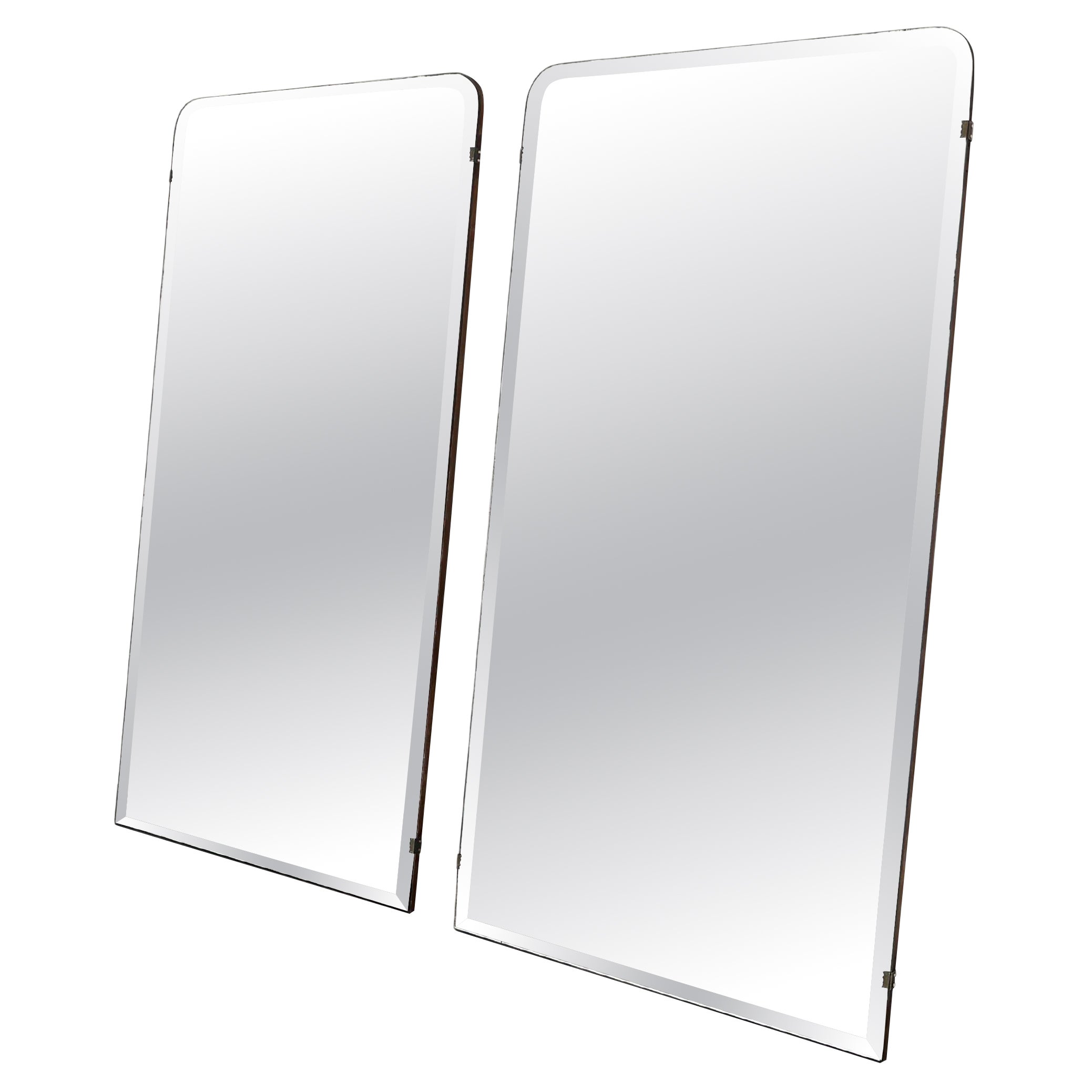 XL Pair Of French Art Deco Mirrors For Sale