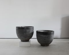 XL Pair Of Patinated Early 20Th C. Wabi Sabi Vessels/Planters