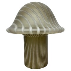 Xl Peil & Putzer Mushroom Zebra table lamp , 1970’s