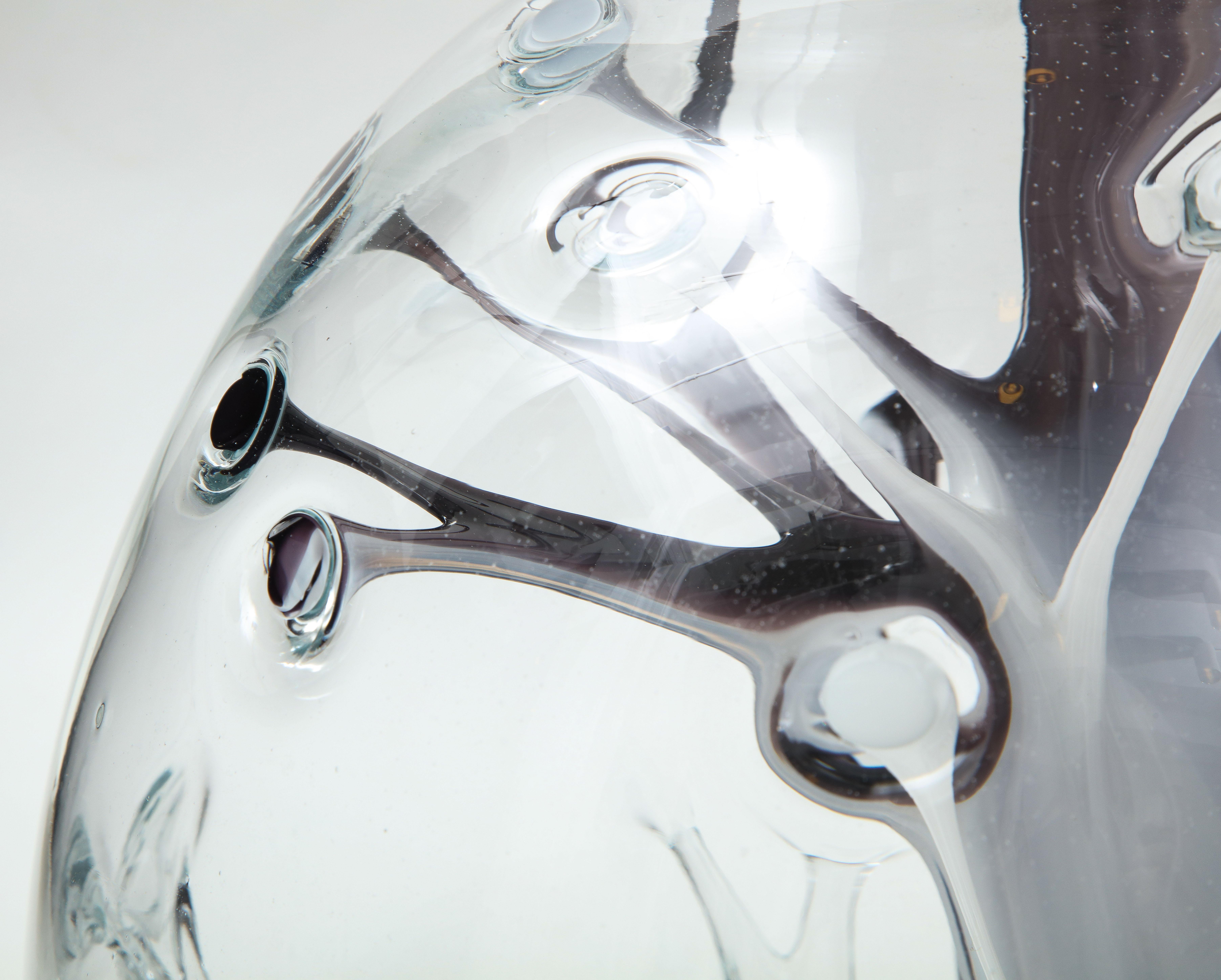 XL Peter Bramhall Glass Sculpture. For Sale 4