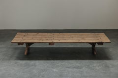 XL Pine Coffee Table From France, Circa 1800