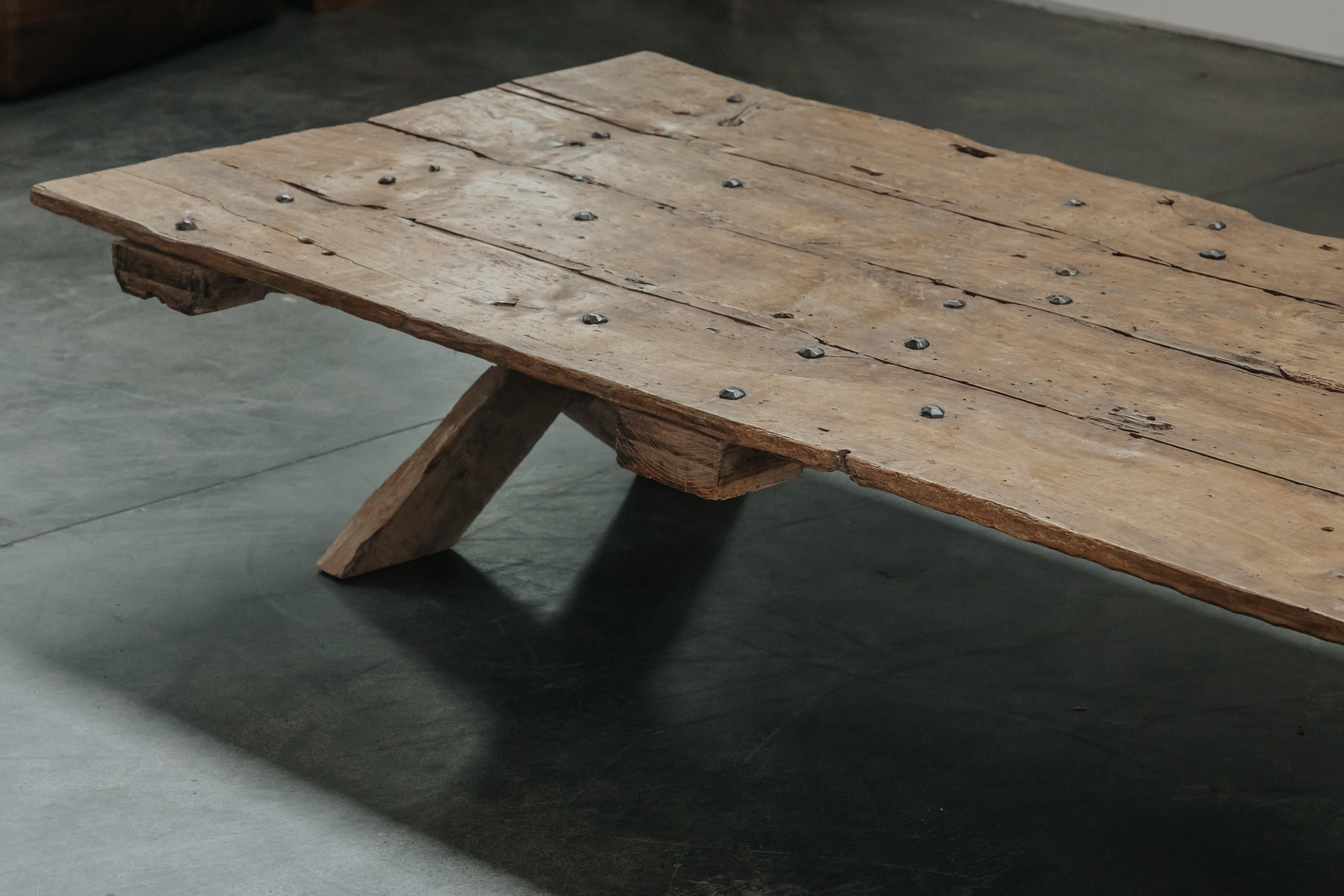 XL Pine Coffee Table From France, Circa 1800 For Sale 1
