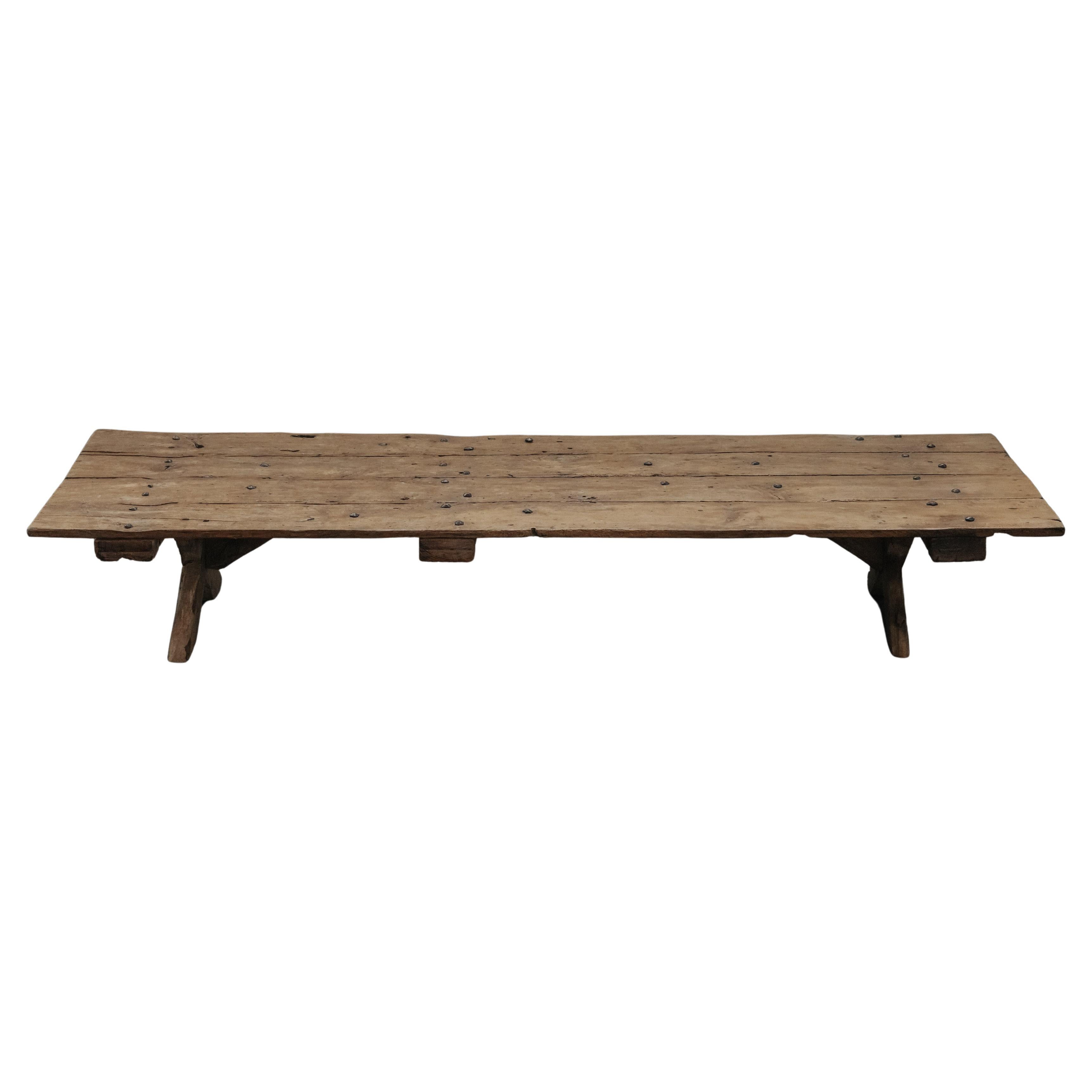 XL Pine Coffee Table From France, Circa 1800 For Sale