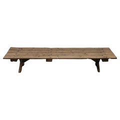 Antique XL Pine Coffee Table From France, Circa 1800