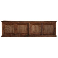 XL Pine Linen Cabinet From France, Circa 1900