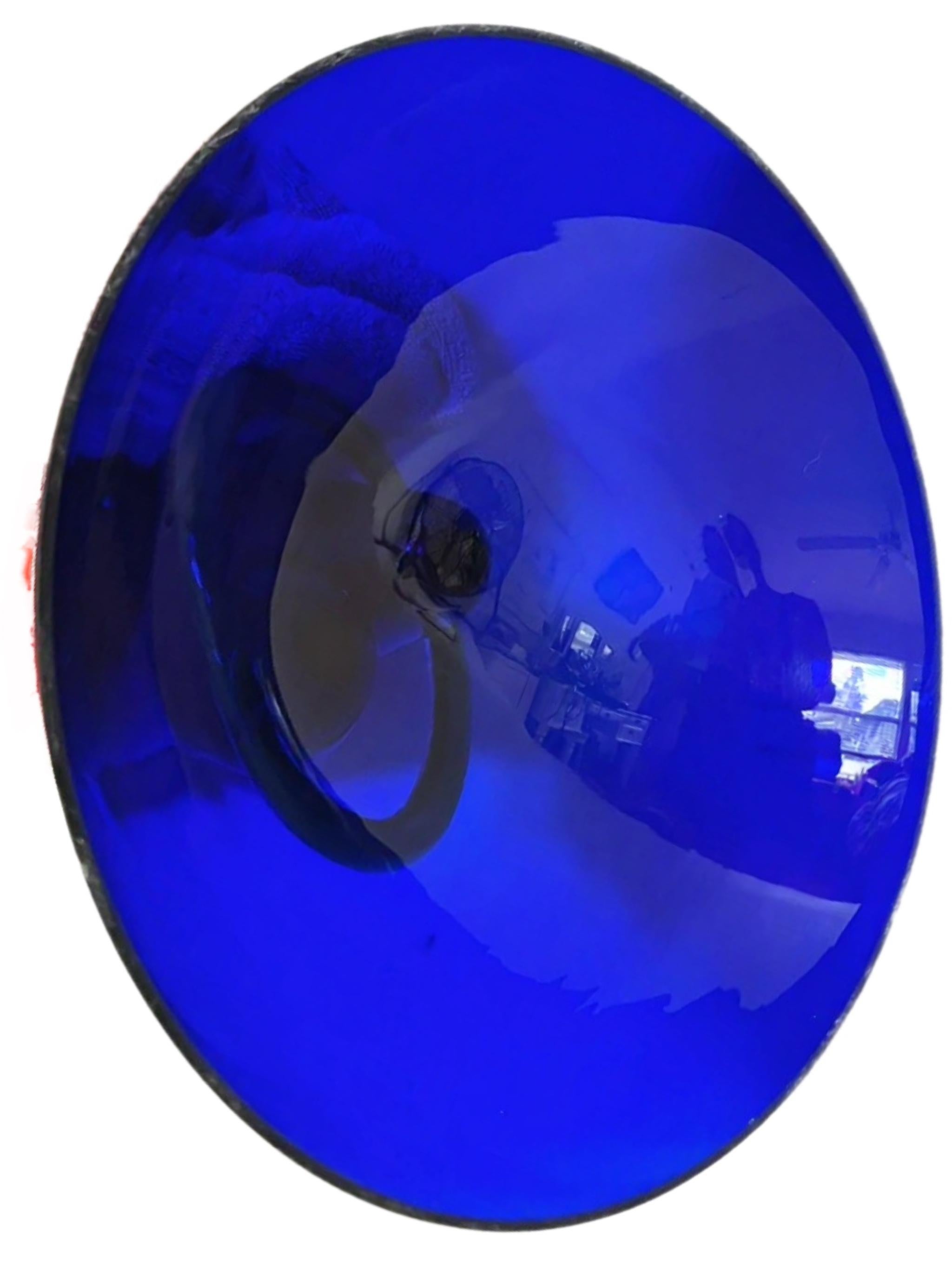 XL PostModern Memphis Ettore Sottsass Ip Murano Blown Glass Sculpture Vase Italy For Sale 4