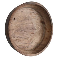 XL Primitive Carved Cedar Japanese Bowl (1)