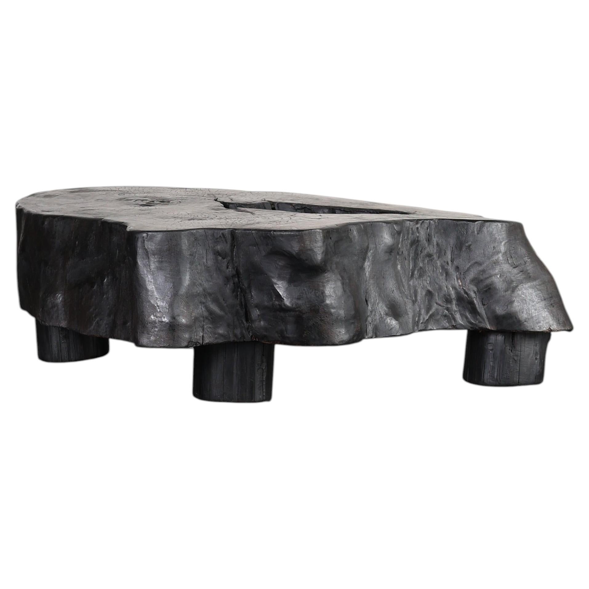 XL Primitive Charred Cedar Japanese Coffee Table