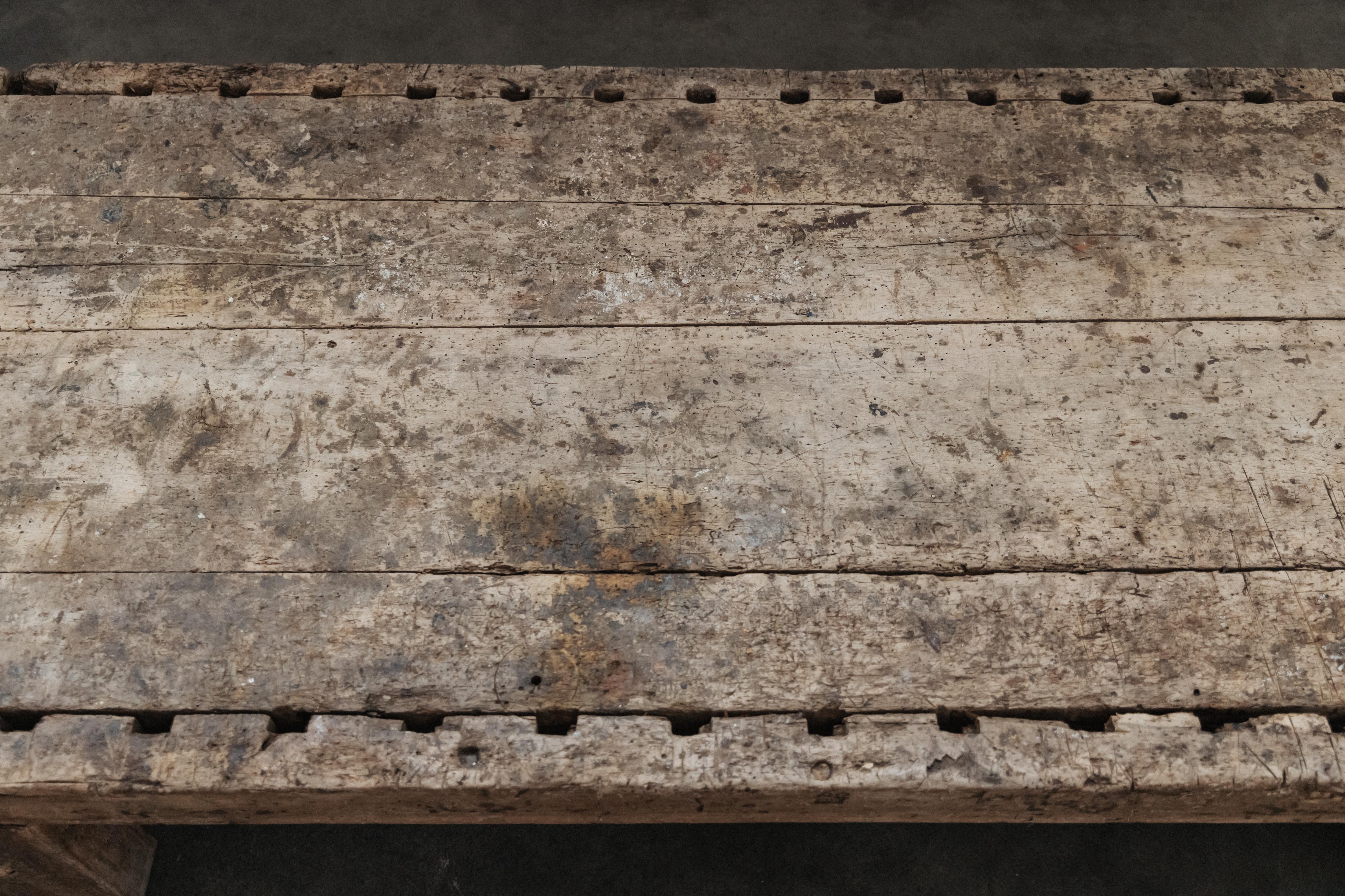 XL Primitive Coffee Table From France, Circa 1900 For Sale 2