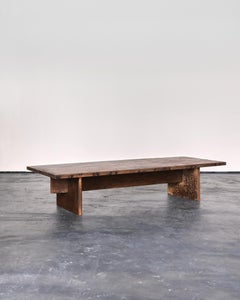 XL Mesa Baja Primitiva En Castaño Portugués Del Siglo XVIII Wabi Sabi