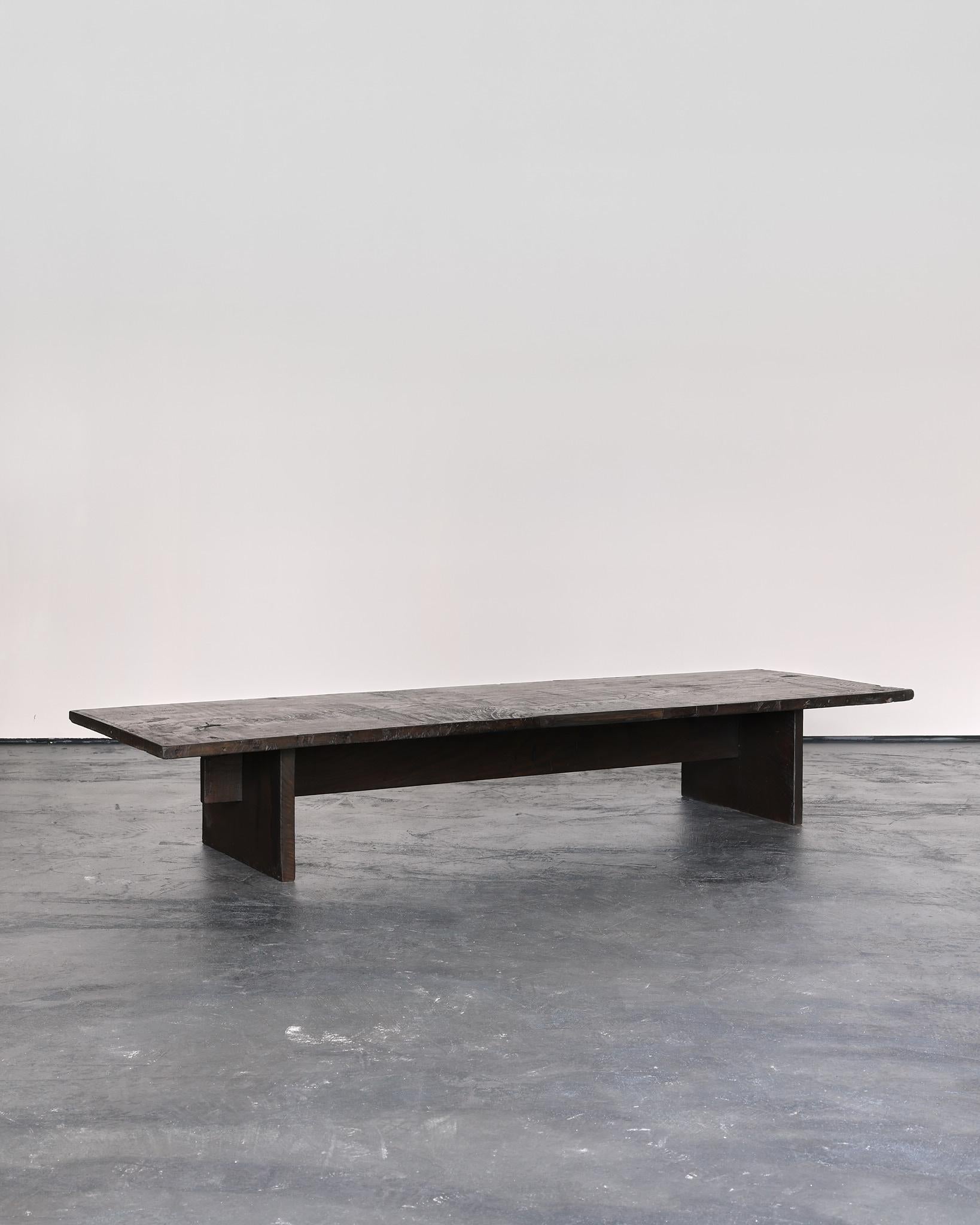 A primitive low table/coffee table in heavily patinated 18th C. Portuguese chestnut.

Single piece top.

Designed and built by us in our London workshop.

Complimentary world wide shipping.