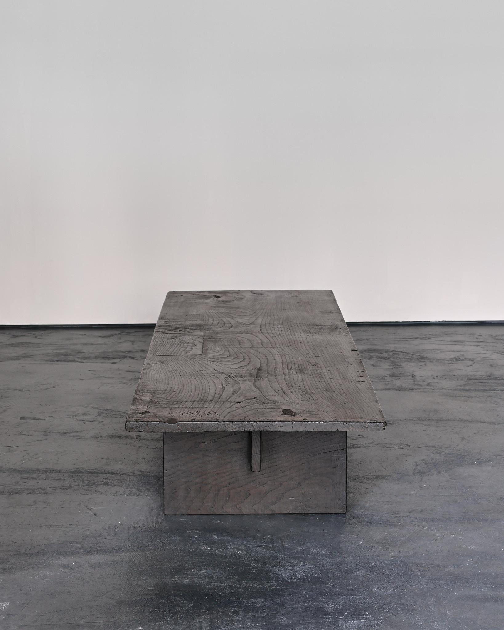 XL Primitive Low Table In Dark 18th C. Portuguese Chestnut 1